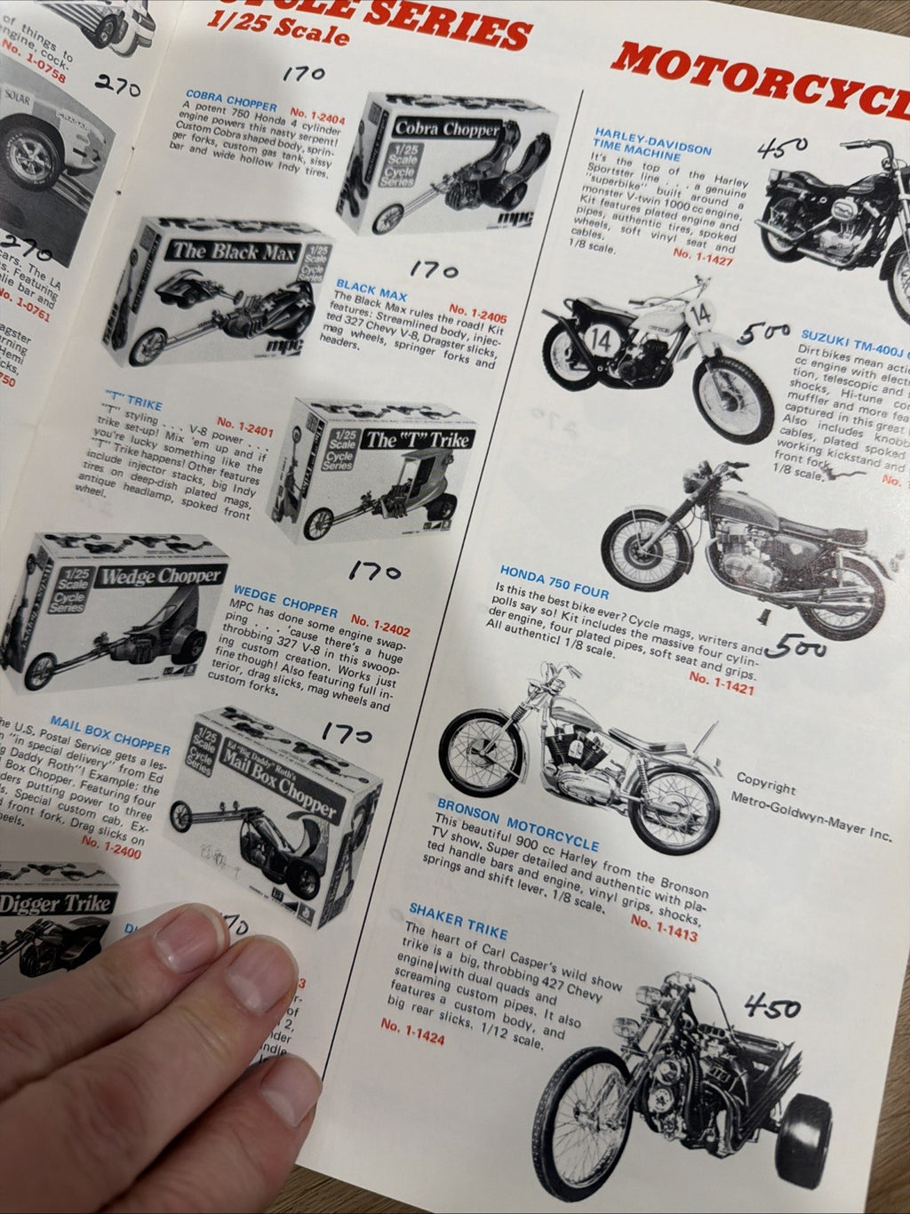 MPC Early 1972  Hobby Kit Catalog Haunted Mansion, POTC, Funny Cars not Aurora4