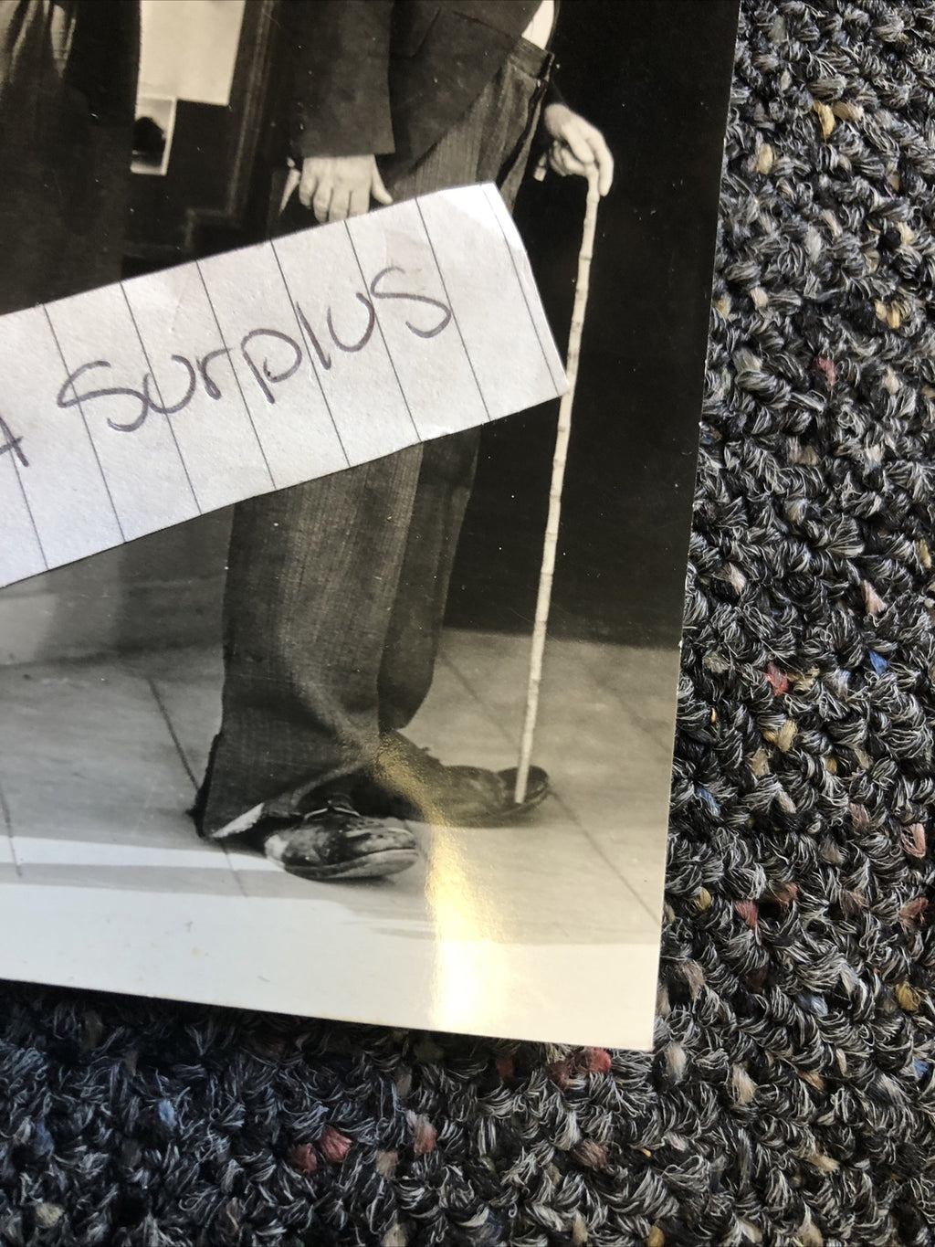 RARE Original Photo Of Charlie Chaplin 6”x4” Candid Shot Black/White1