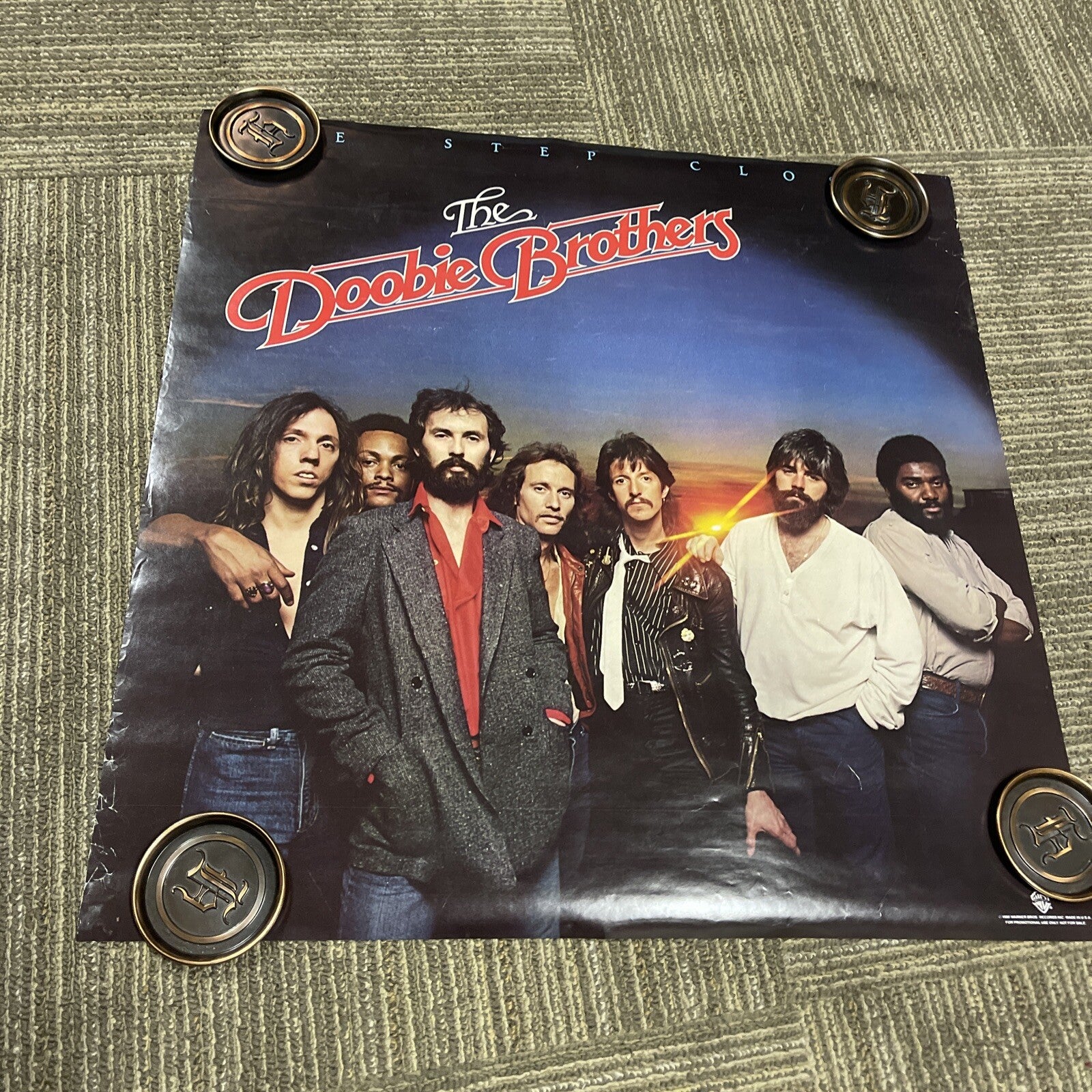 #12 1980 DOOBIE BROTHERS One Step Closer Record Store PROMO POSTER  23” X 23”5
