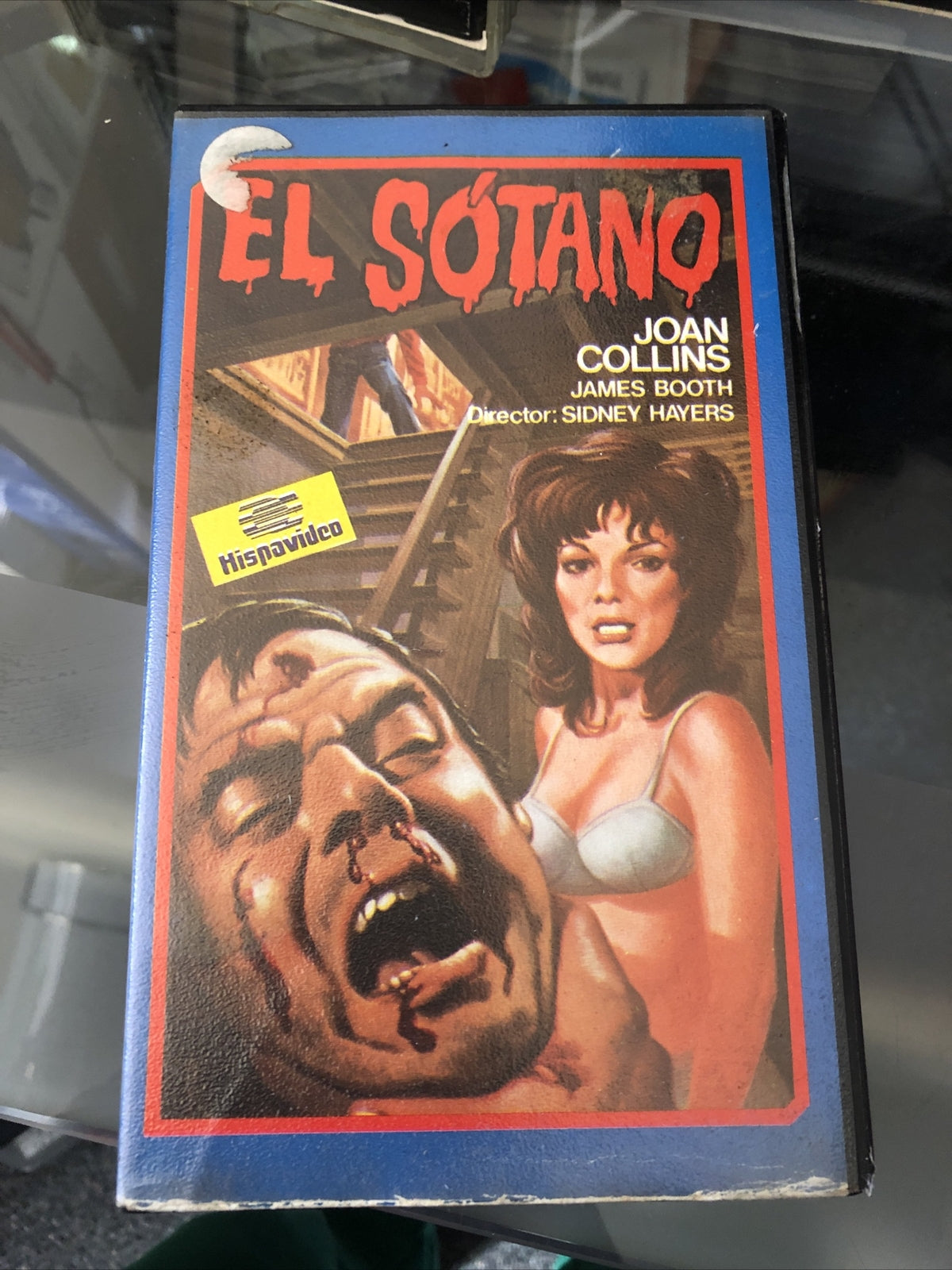 Rare El Sotano VHS Hispavideo Horror Joan Collins James Booth Spanish (Espanol)0