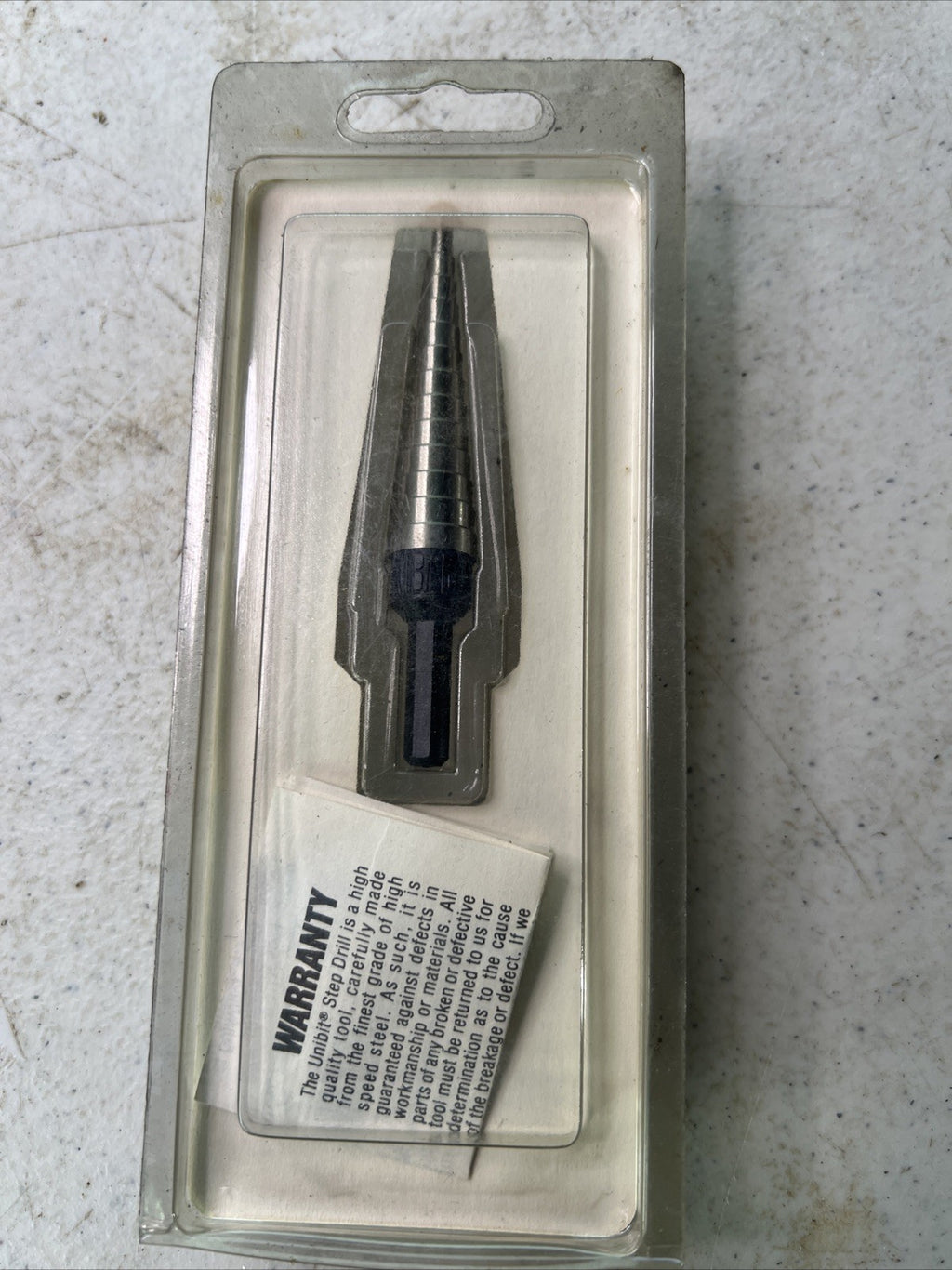 Unibit Vintage #3 Steel Step Drill Bit 1/4" - 3/4",  - 1/32” increments1