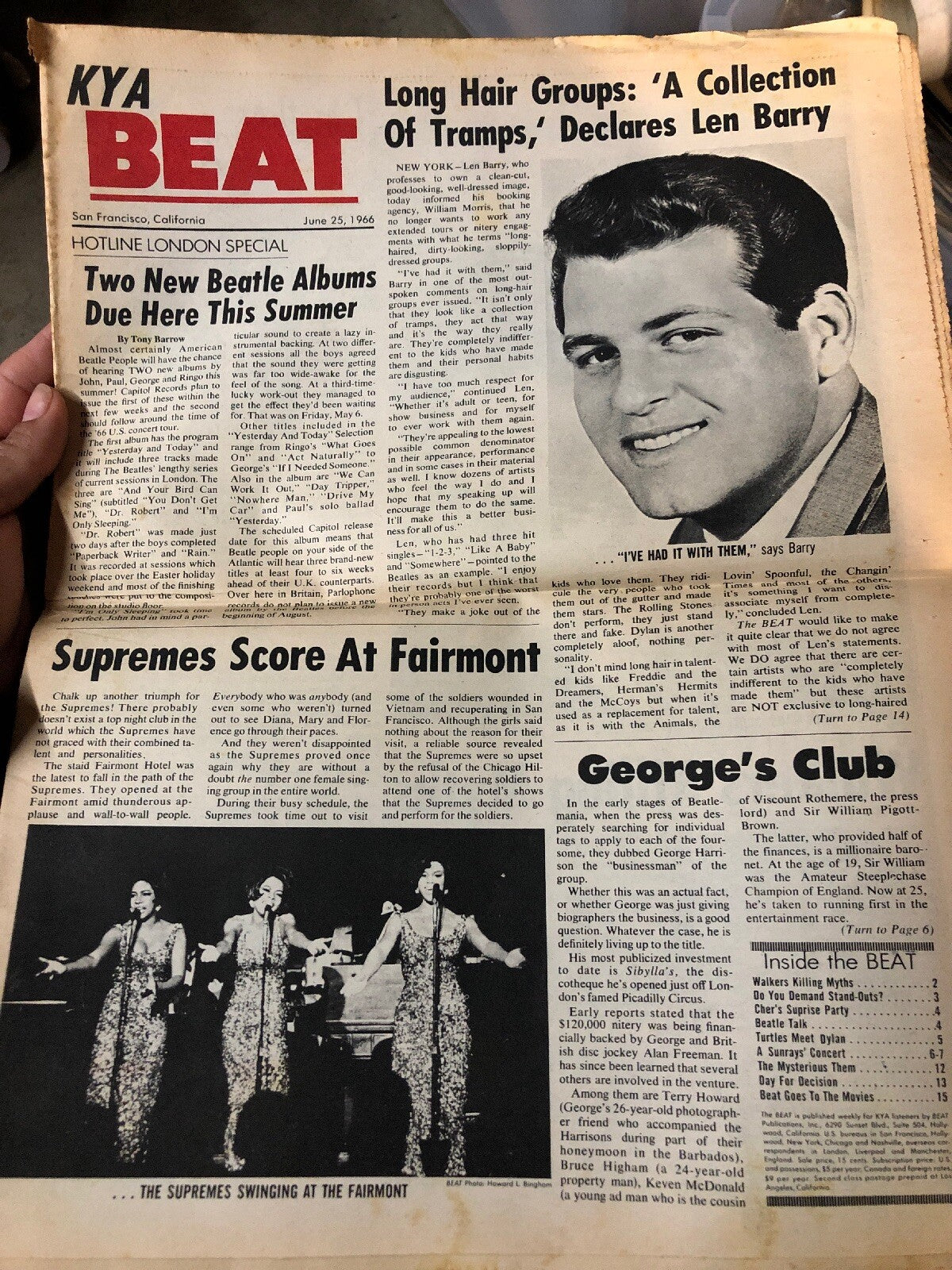 KYA Beat Music Newspaper 1965 Vol. 1, #48 How Individually Important Are They2