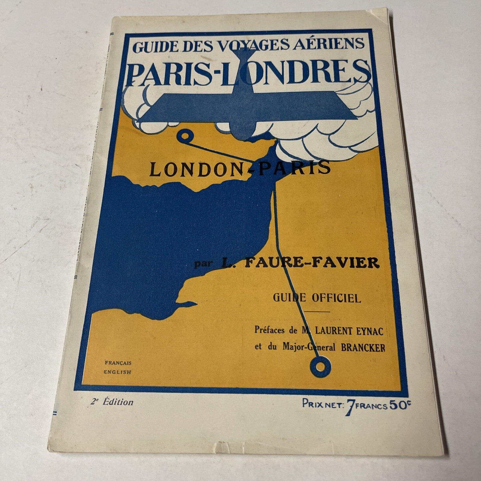 1924 Imperial Air Union AIRLINE TIMETABLE &  Aviation Guide Book In One Rare!!0