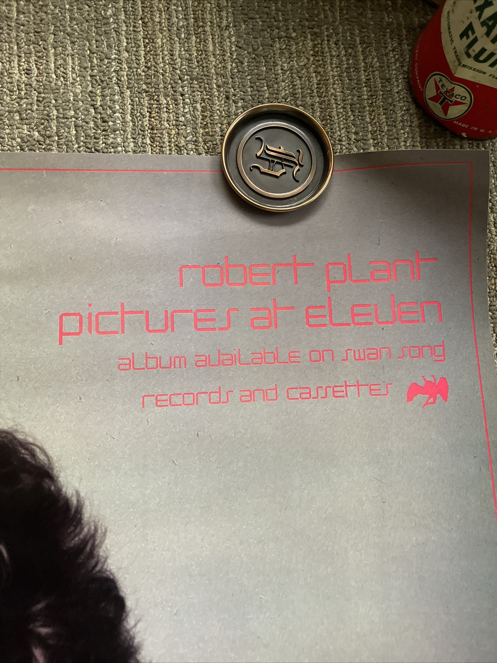 #198 1982  Robert Plant Record Store Promo Poster Pictures At Eleven 26” X 40”3