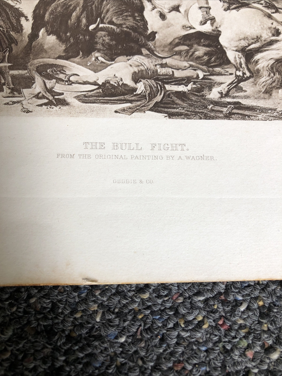 Bull Fight In The Roman Arena By A.Wagner 1889 Photogravure Treasures Of Art4