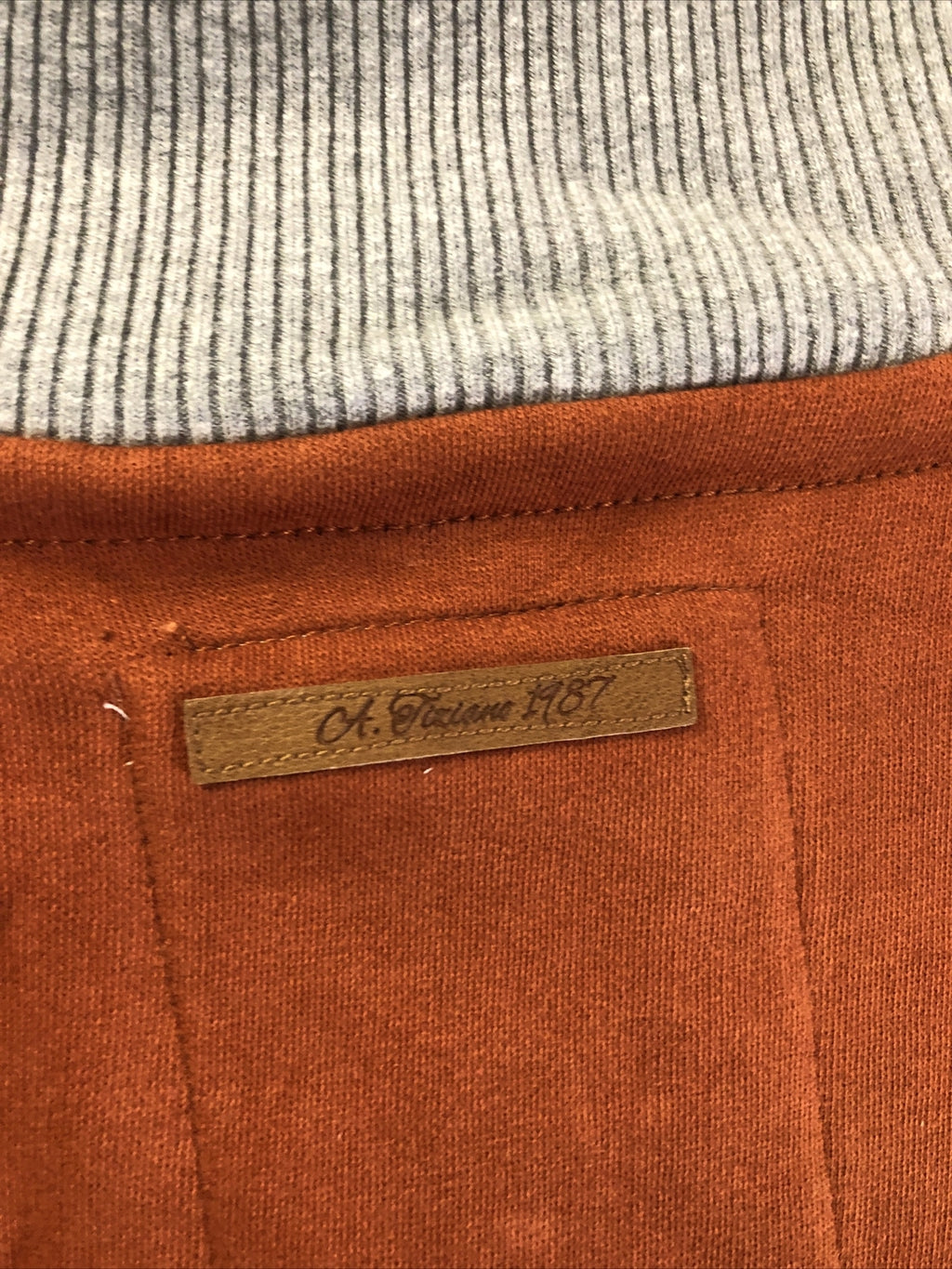 A. Tiziano Full Zip/ Button Up Copper Jacket Size 6XL NOS8