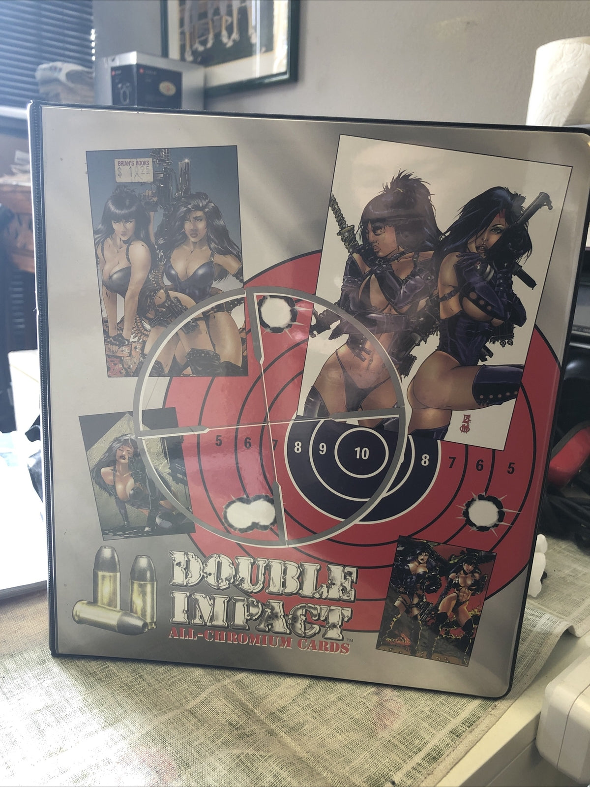BINDER ALBUM FOR DOUBLE IMPACT ALL-CHROME TRADING CARDS1