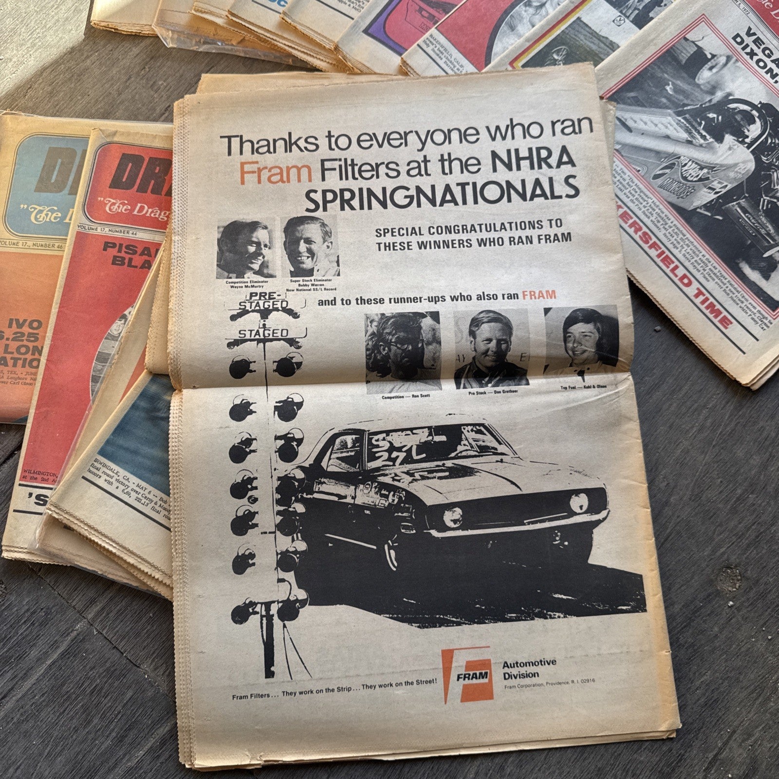 Vintage Drag News Magazine 1972 Volume 17 Drag Racing NHRA Don Garlits Lot4