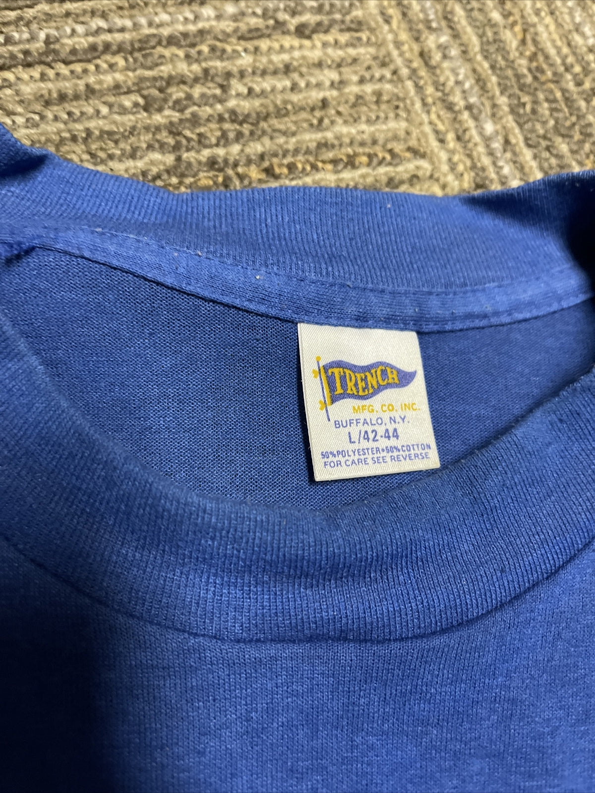 Vintage New York Giants 1986 NFC Champs Super Bowl XXI Single Stitch Shirt Large2