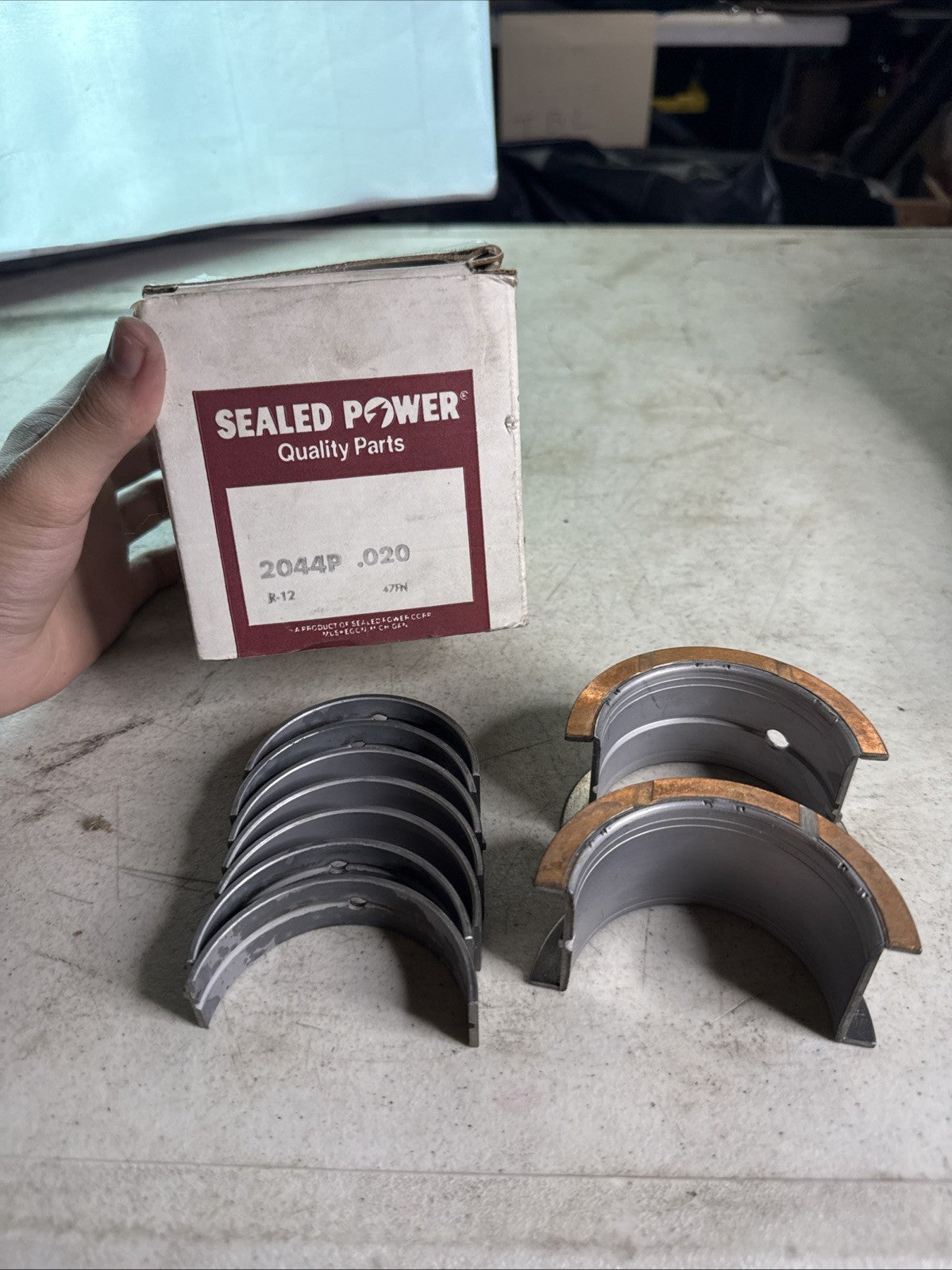 NEW Sealed Power 2044P .020  Engine Crankshaft Bearings Performance0