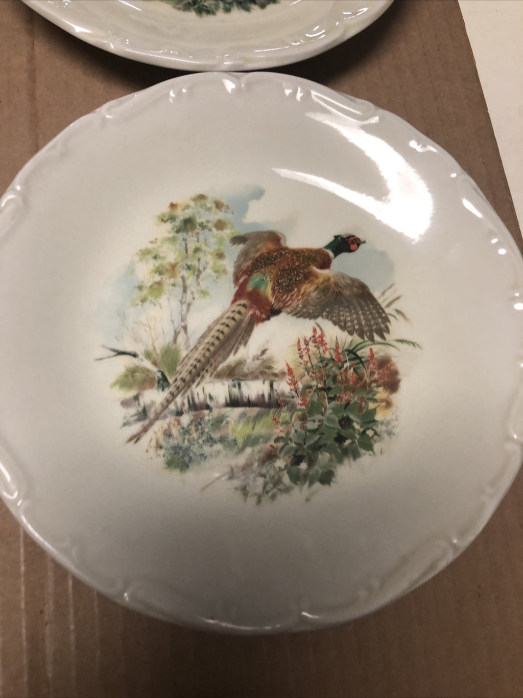 Lot Of 4 PORCELAINE DE SOLOGNE Salad Plates 8”2