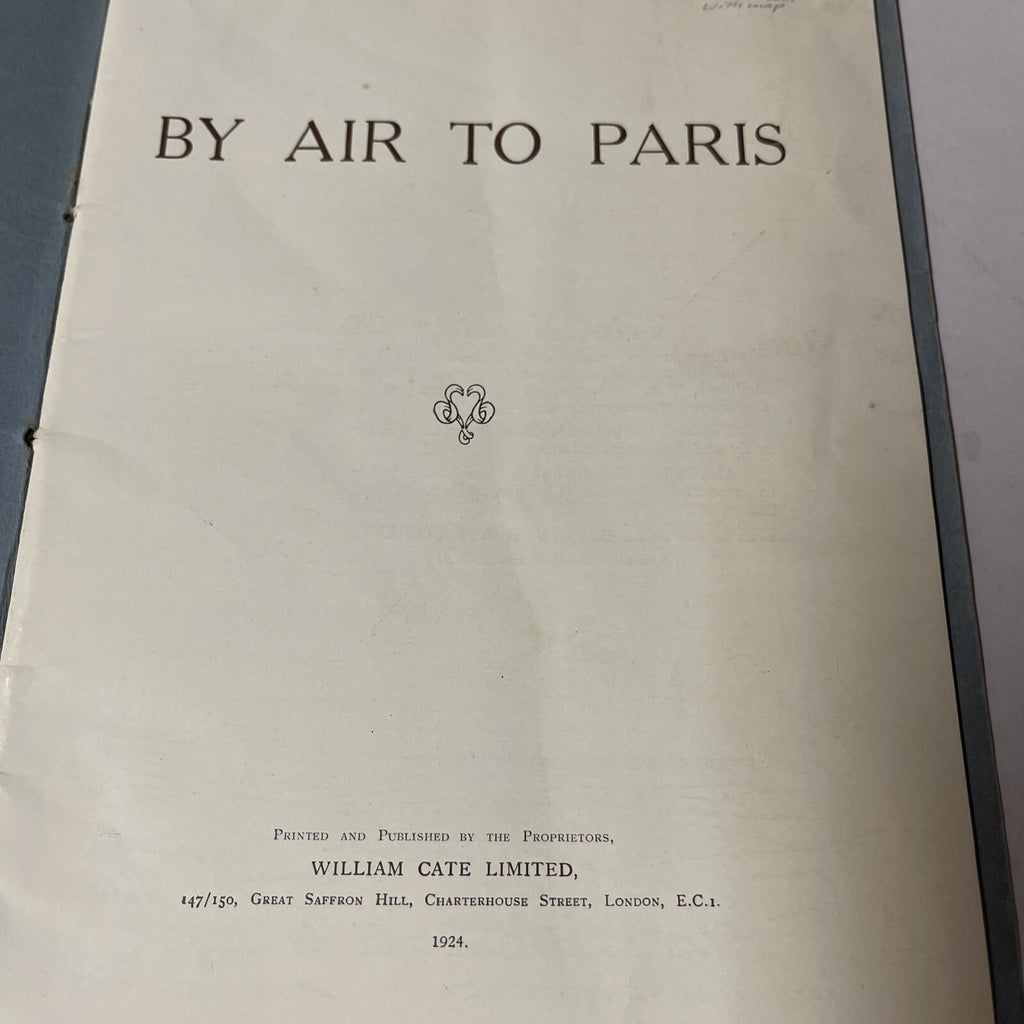 1924 Air Union By Air AIRLINE TIMETABLE  Brochure Aviation History Book2