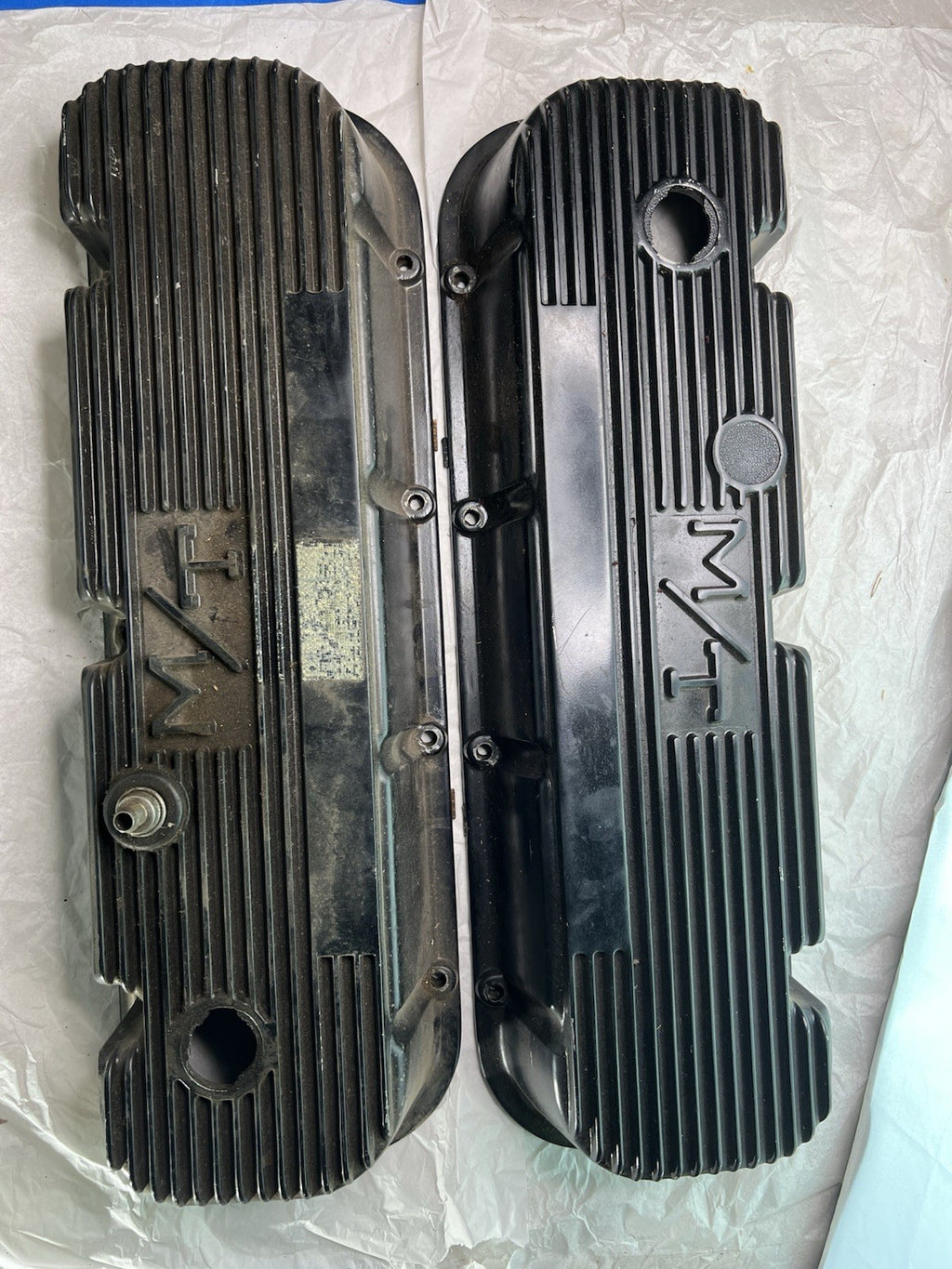 Vintage Mickey Thompson Valve Covers Holley Original SCTA Big Block0