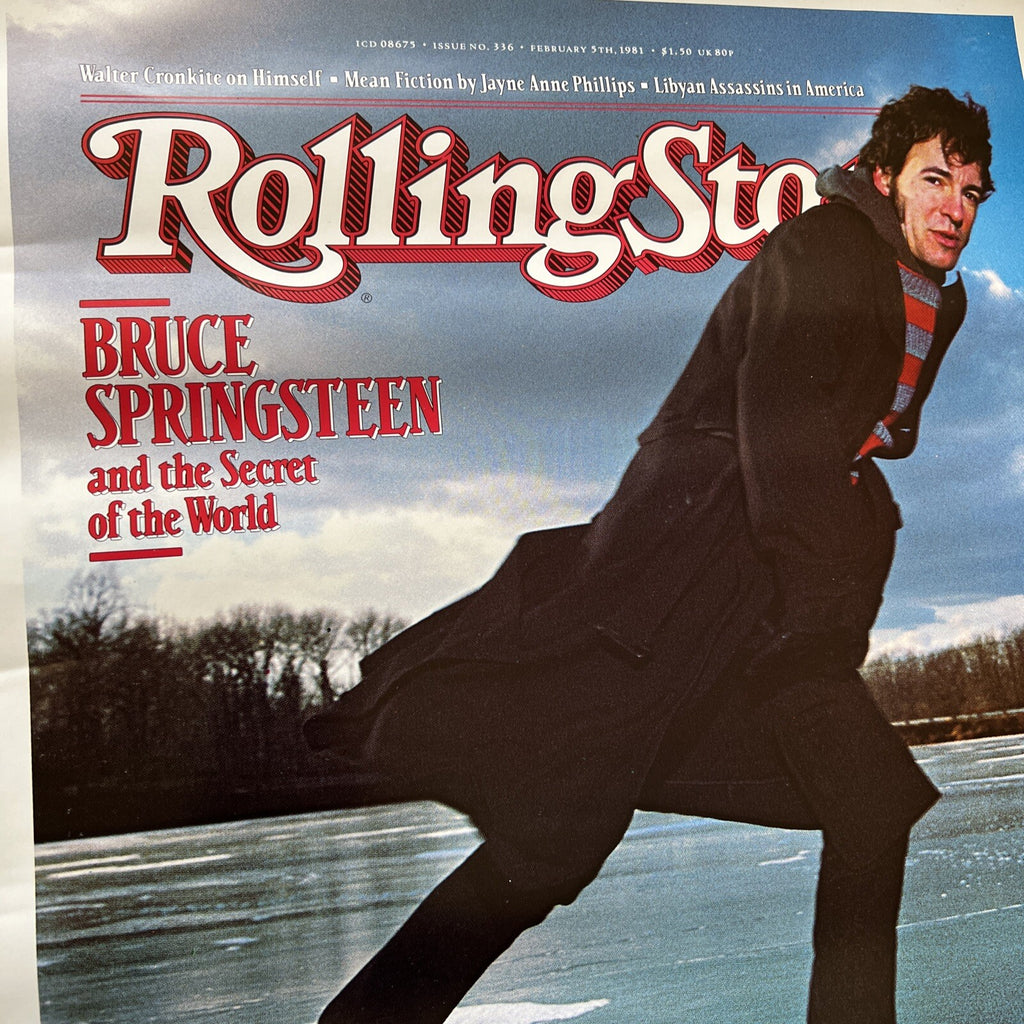 Bruce Springsteen 1981 Rolling Stone Cover Original Promo Poster 1981 Vintage1