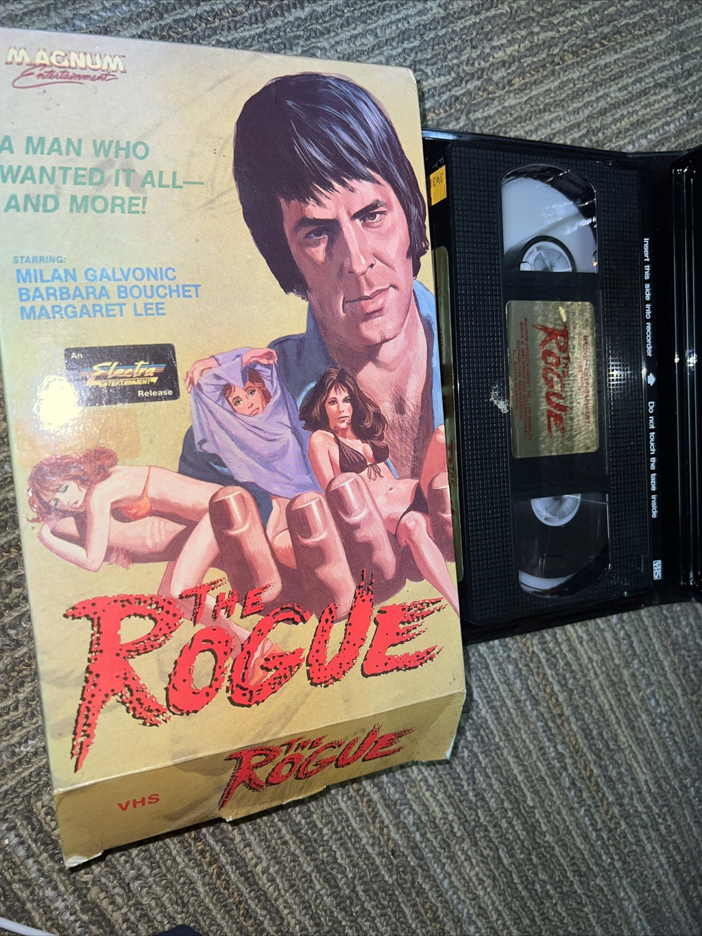 The Rogue Starring Milan Galvonic VHS Magnum Entertainment Vintage Film0