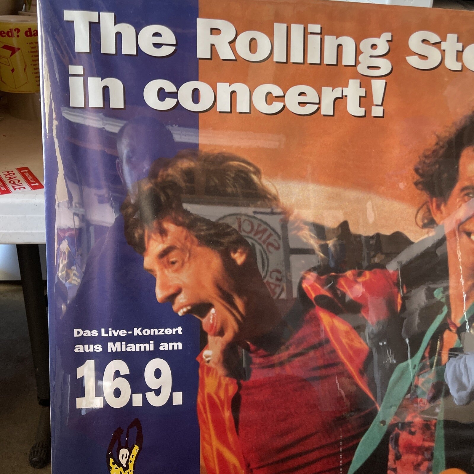 #197 Rolling Stones Vintage Original UK Tour Concert Poster 1995 Voodoo Lounge5