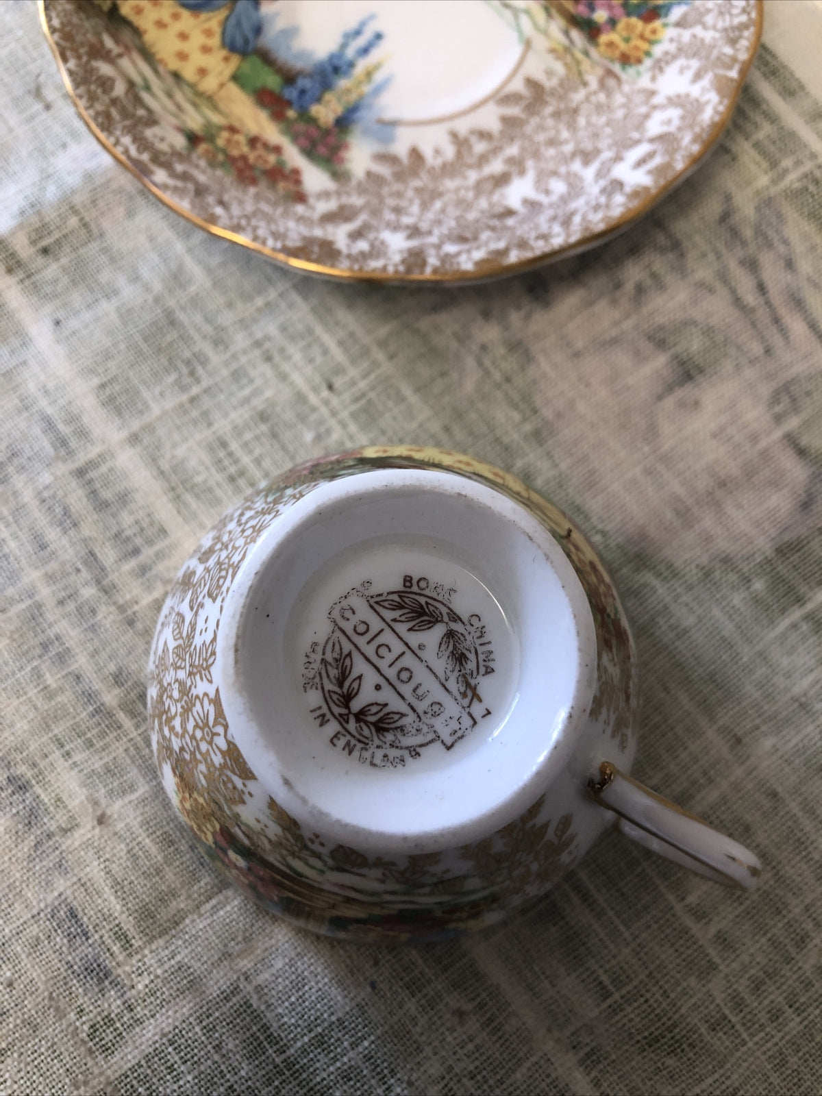 COLCLOUGH Bone China Cup And Saucer Made In England5