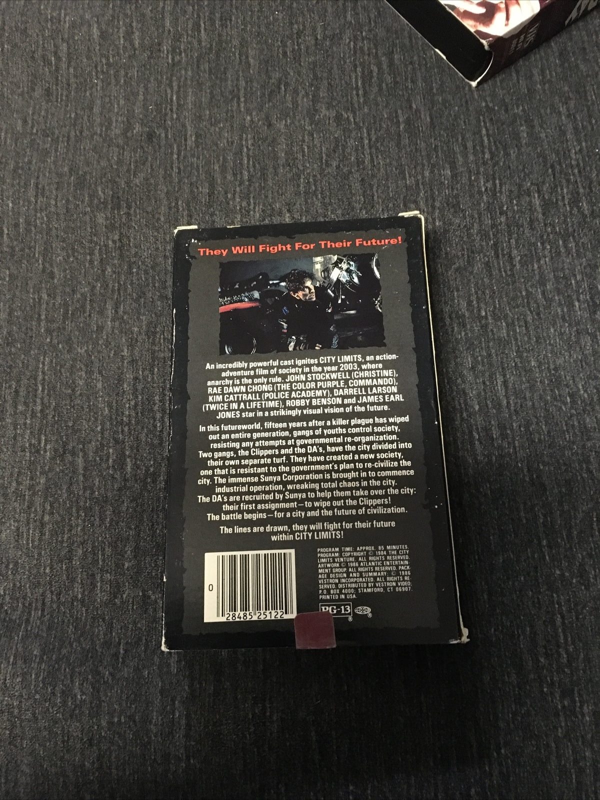 City Limits 1984 Beta Not VHS Tape Sci-Fi Action- John Stockwell Darrell Larson2