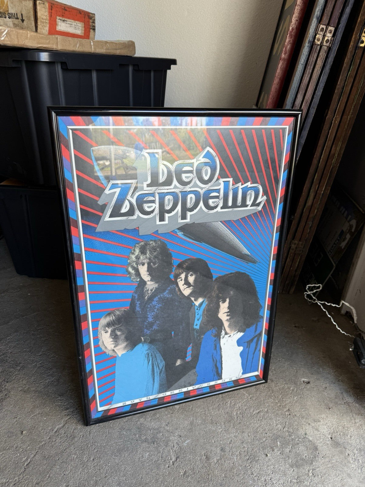 LED ZEPPELIN 20TH ANNIVERSARY POSTER  1988 VINTAGE GARY GRIMSHAW1