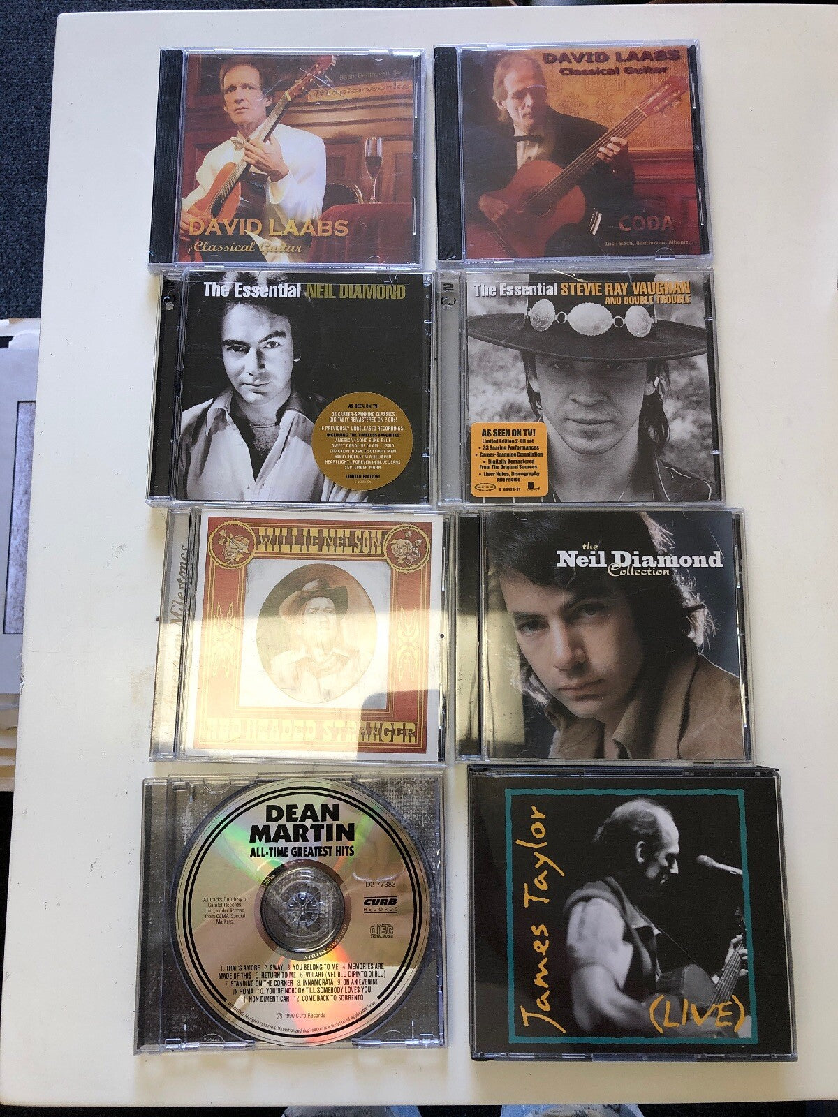 Lot of 8 Songwriters Guitarists CD New And Used Mixed Neil Diamond James Taylor0