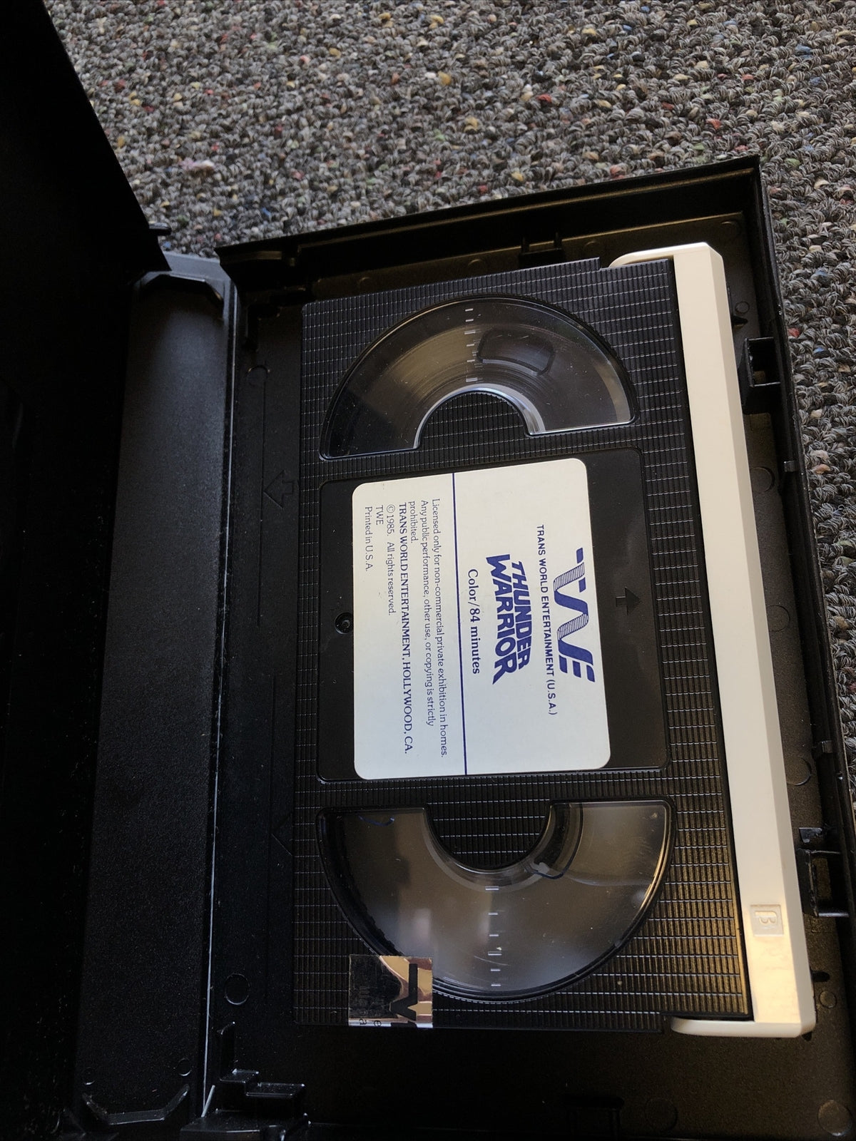 Thunder Warrior 1987 ACTION ADVENTURE Beta Tape Not VHS2