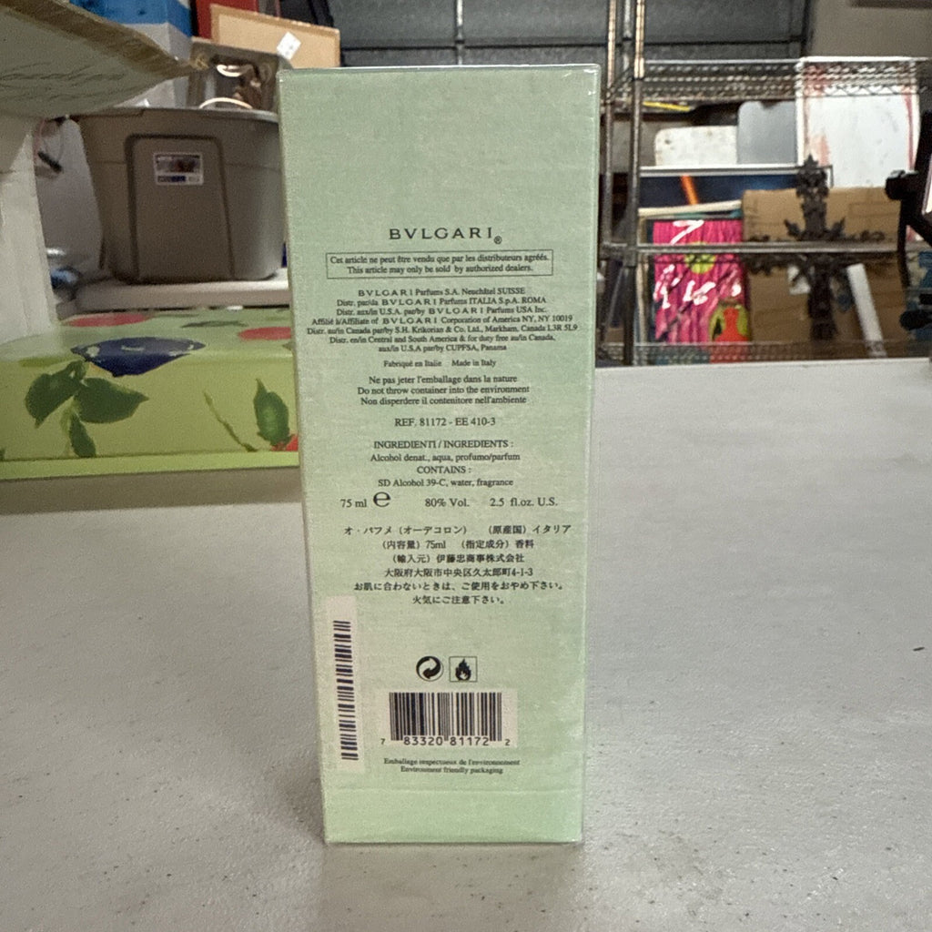 Vintage Bvlgari Eau Parfumée Cologne au thé vert 75 ml 2.5 oz NOS Sealed Italy2
