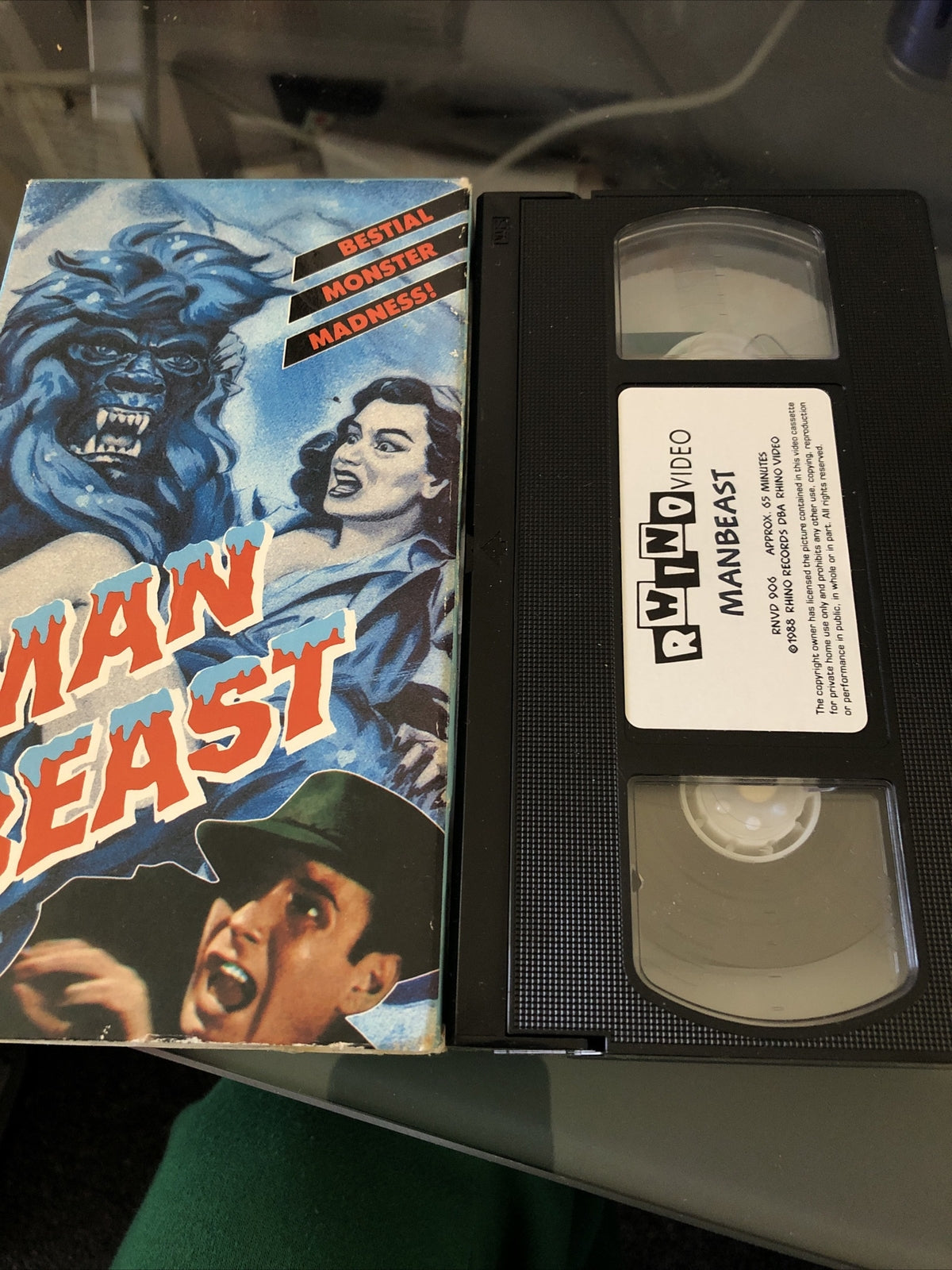 Man Beast 1988 RARE VHS Rhino Video2