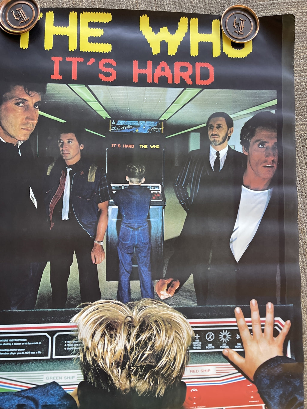 #175 1982 THE WHO It’s Hard Record Store  PROMO POSTER 25X33”8