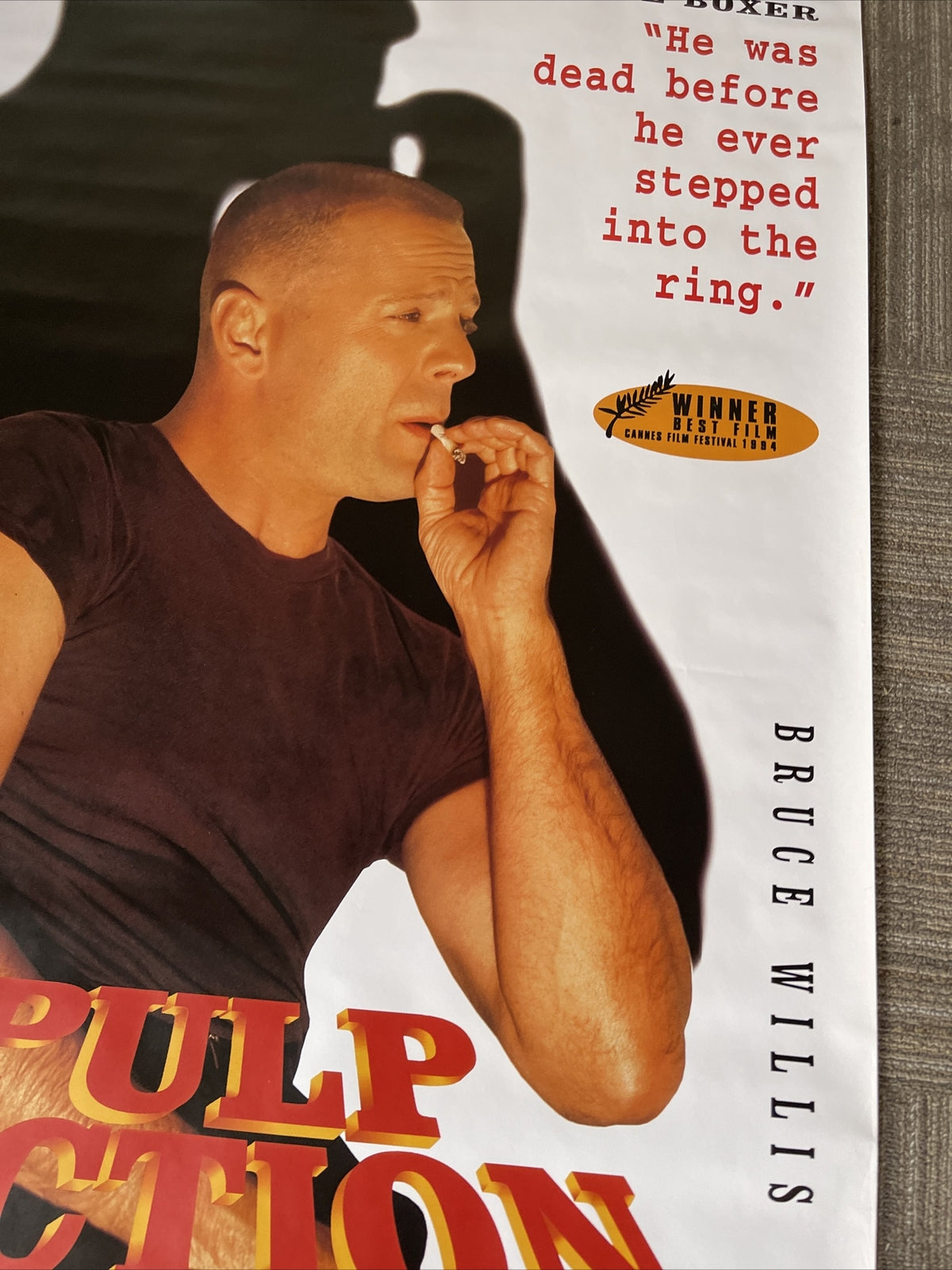 #198 Large 60” X 40” Pulp Fiction Theater Promo Movie Poster Miramax Rare!!4