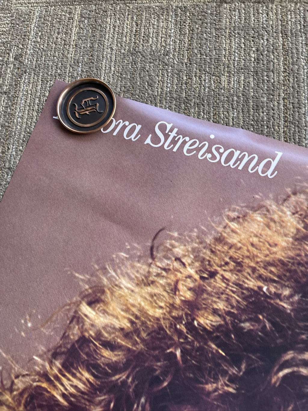 #198 1981 Barbra Streisand Memories Subway Record Store Promo Poster 36” X 36”5