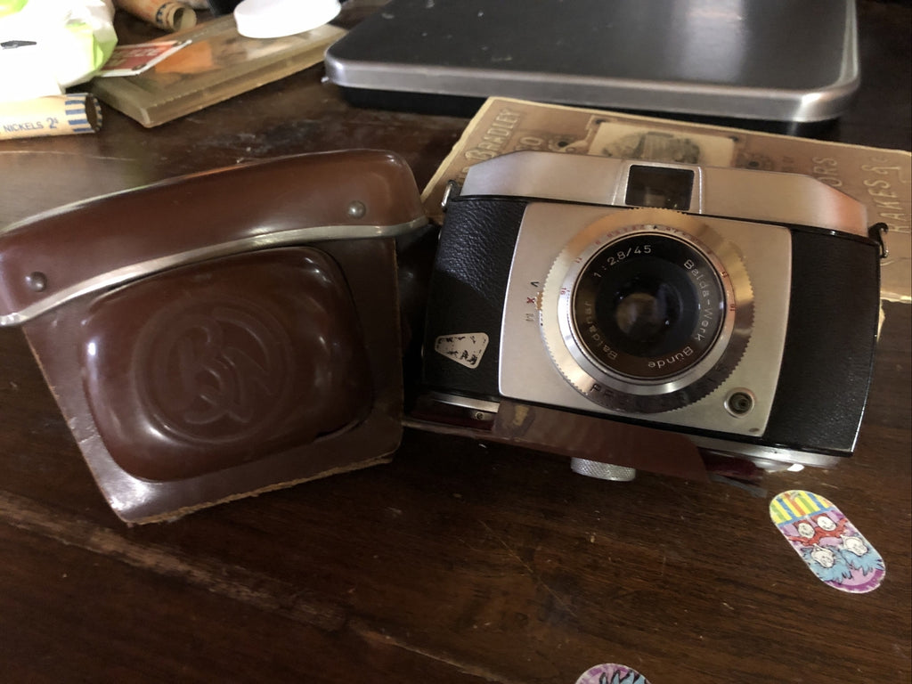 Vintage Balda Camera With Case Baldanar 1:28/450