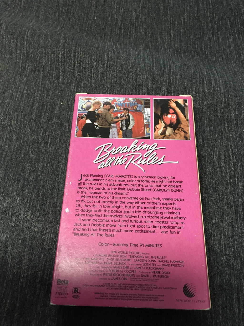 Vintage Breaking All The Rules Beta Not VHS Comedy 1984 New World Video3