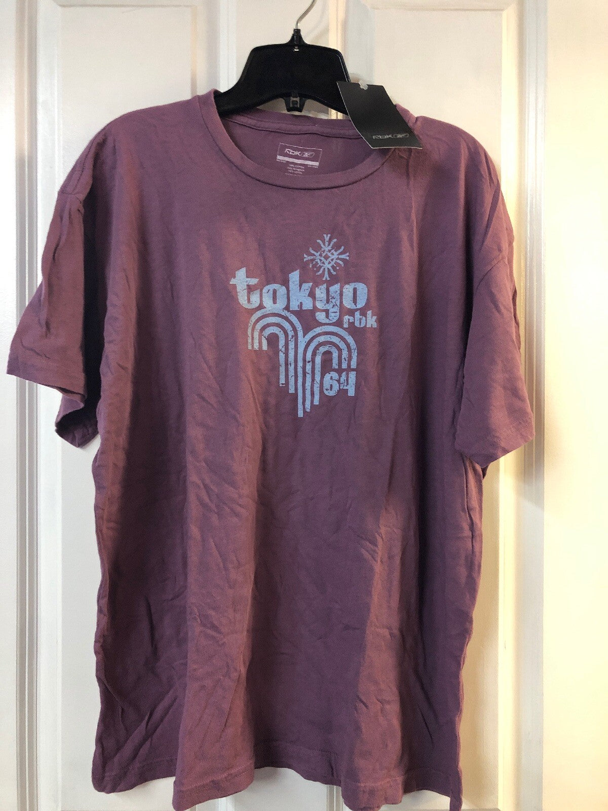 Mens Vintage Reebok Colorful 64 Tokyo Graphic Shirt Sleeves Shirt0