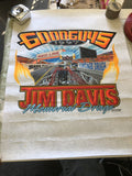 Vintage Goodguys 1997 Jim Davis Memorial Drags Cloth Poster 21.5”x16.5”0