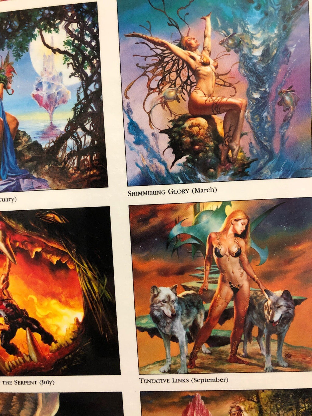 Authentic 2004 Boris Vallejo & Julie Bells Fantasy Wall Calendar NEW3