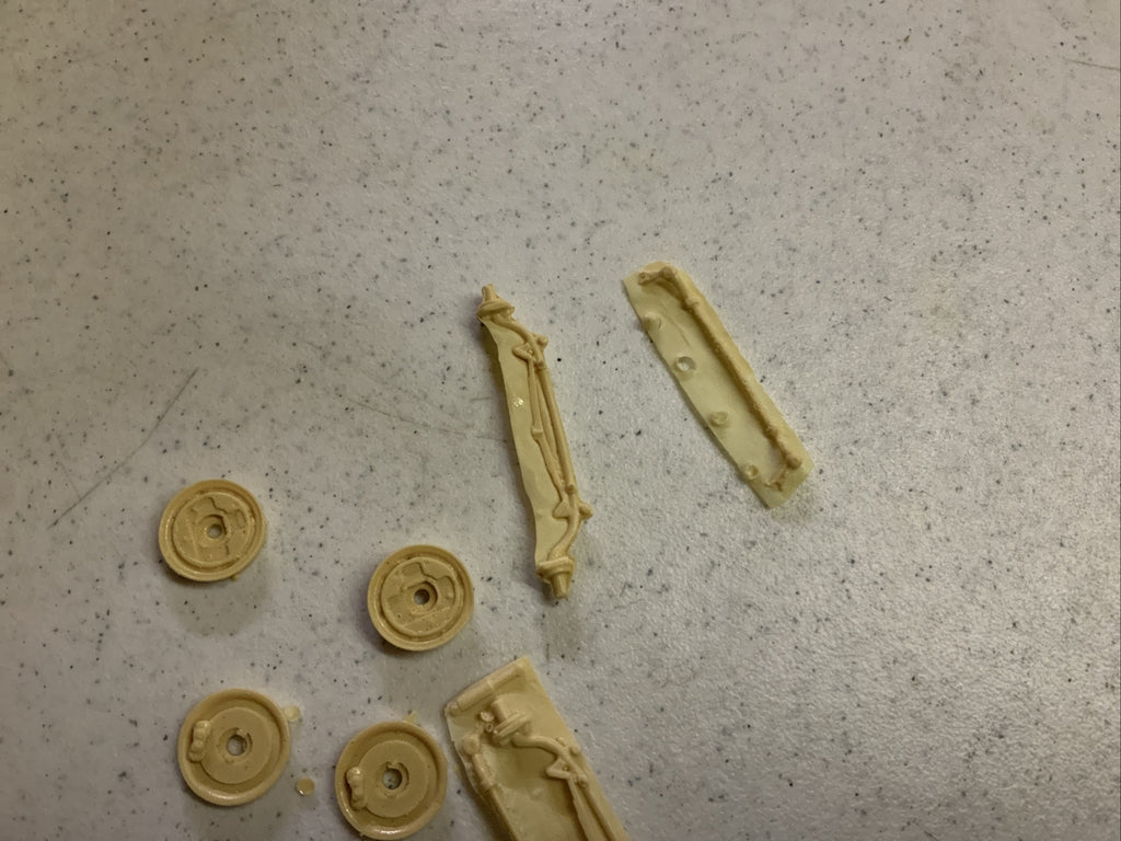 Vintage Resin Dragster Rim, Axle Parts4
