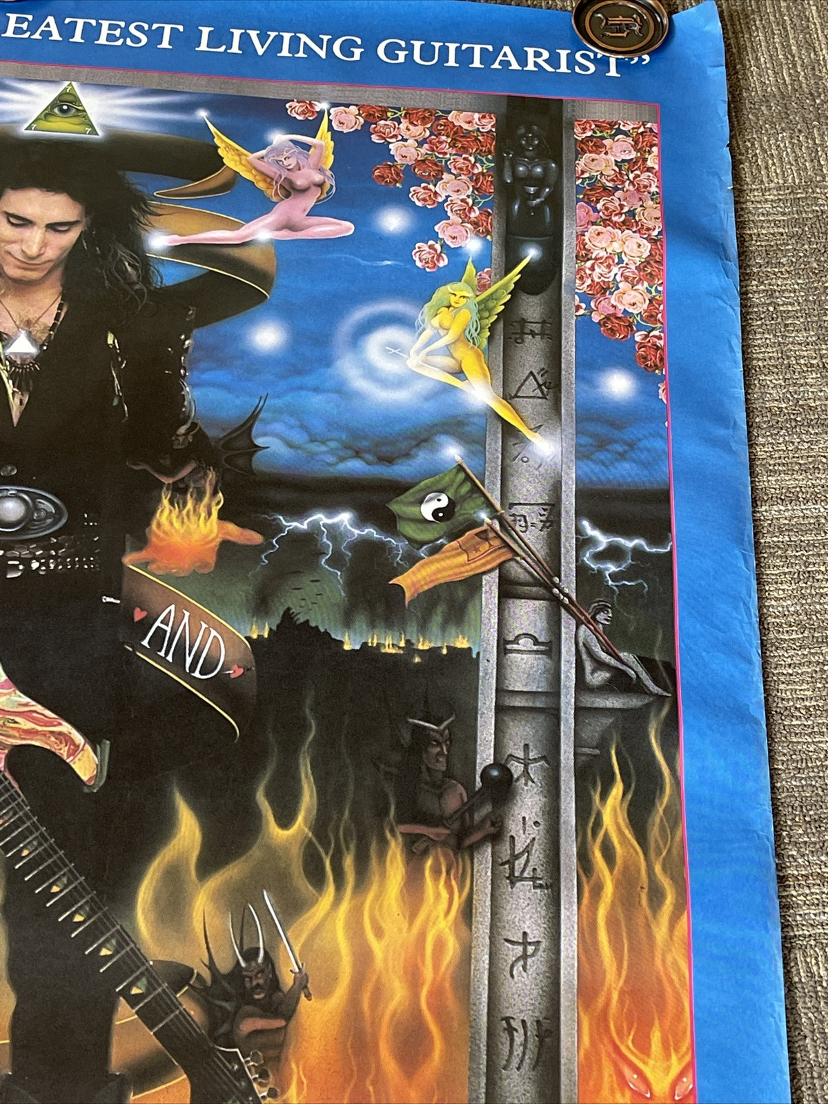 #80 1990 Steve Vai Passion And Warfare Subway Record Promo Poster 40x60”8
