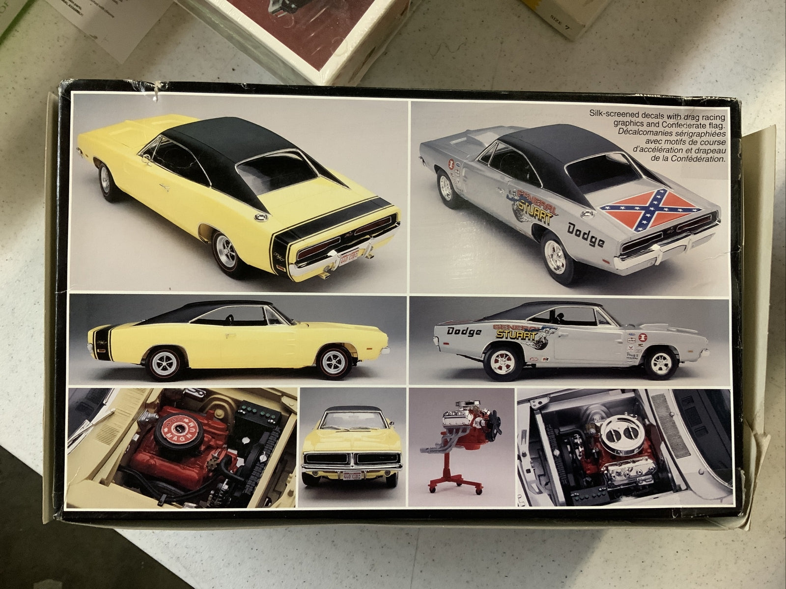Revell Pro Modeler 1:25 1969 Dodge Charger R/T Open Box Parts Sealed1