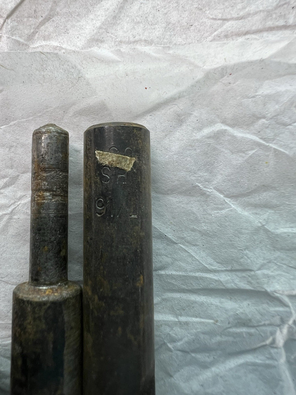 Vintage 6pc Mixed HSS Drill Bit Lot USA Made 7/16" 19/32" S&D Machinist Tools2