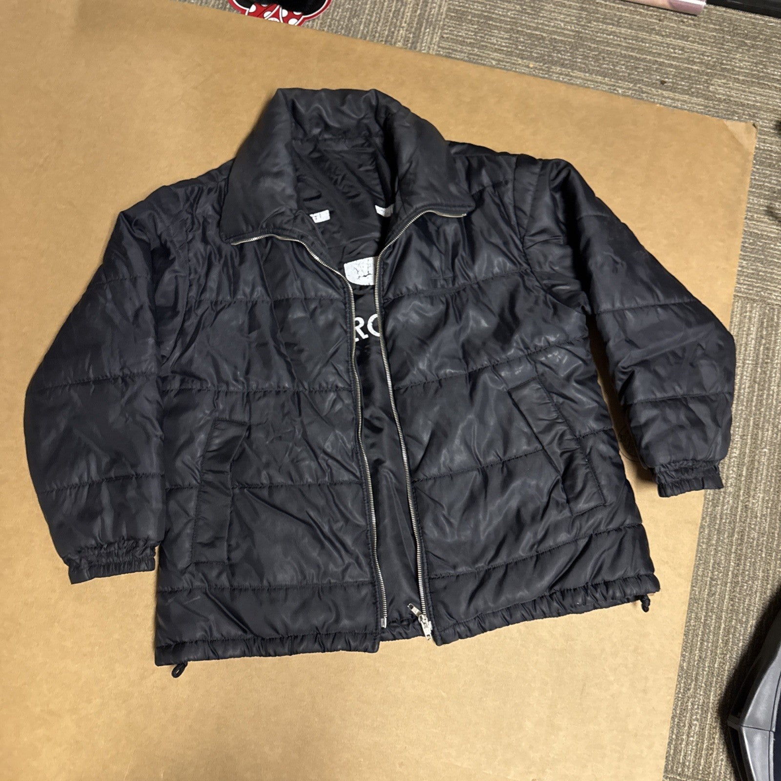 Vintage Iceberg Black Puffer Jacket0