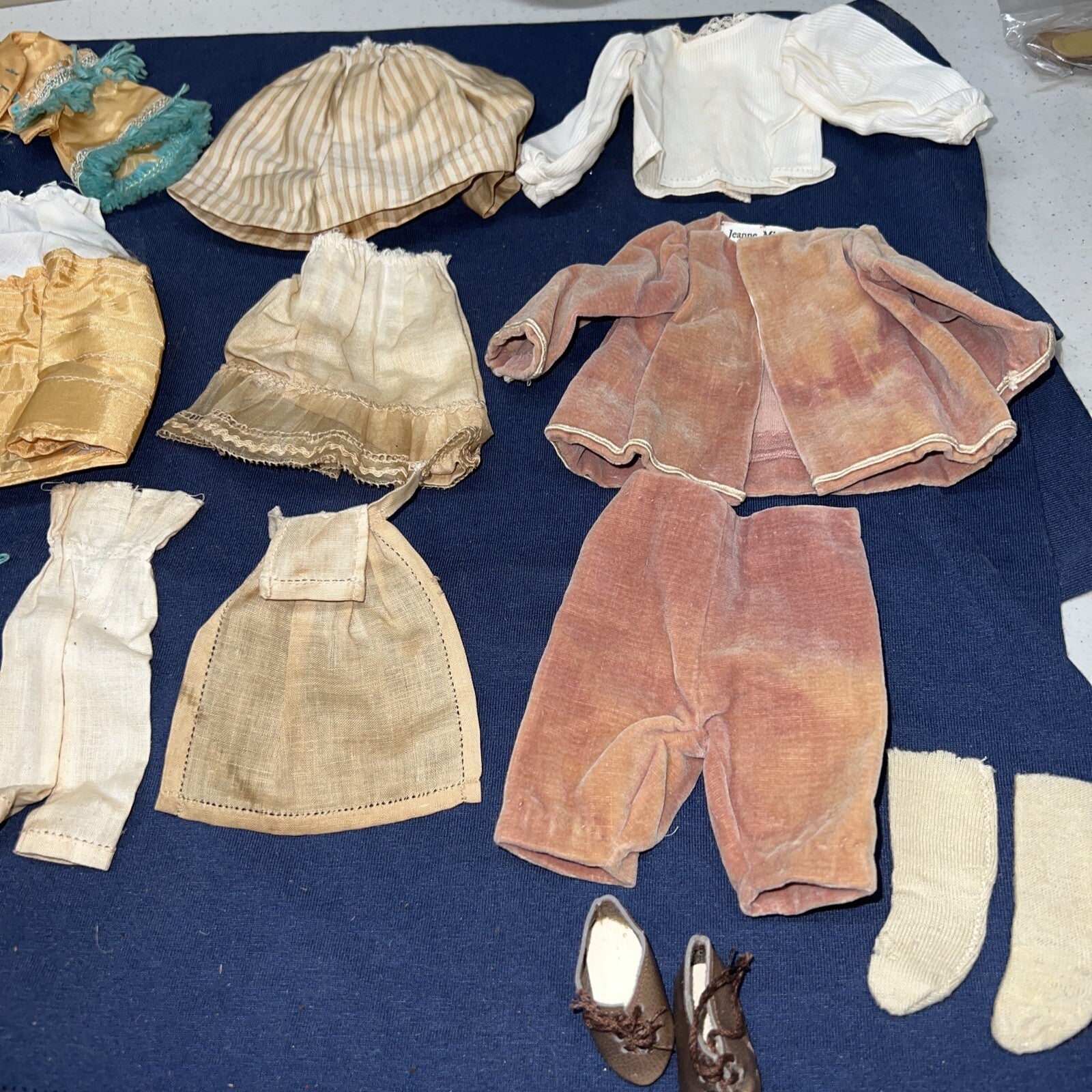 Lot of Antique Vintage Doll Clothing Outfits Unique Handmade3