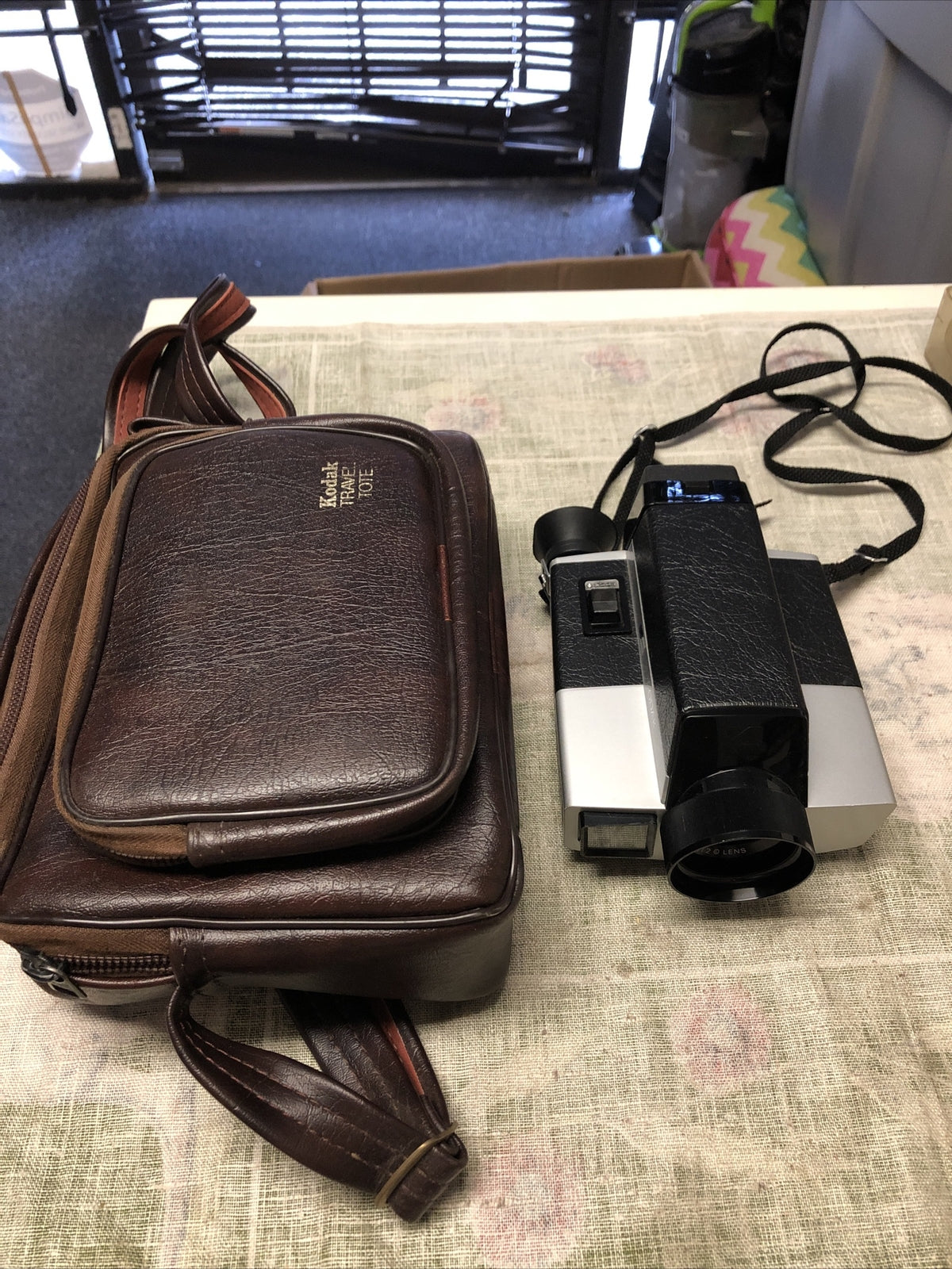 Vintage Kodak Movie Camera Kodak Ektar 9mm With Bag0