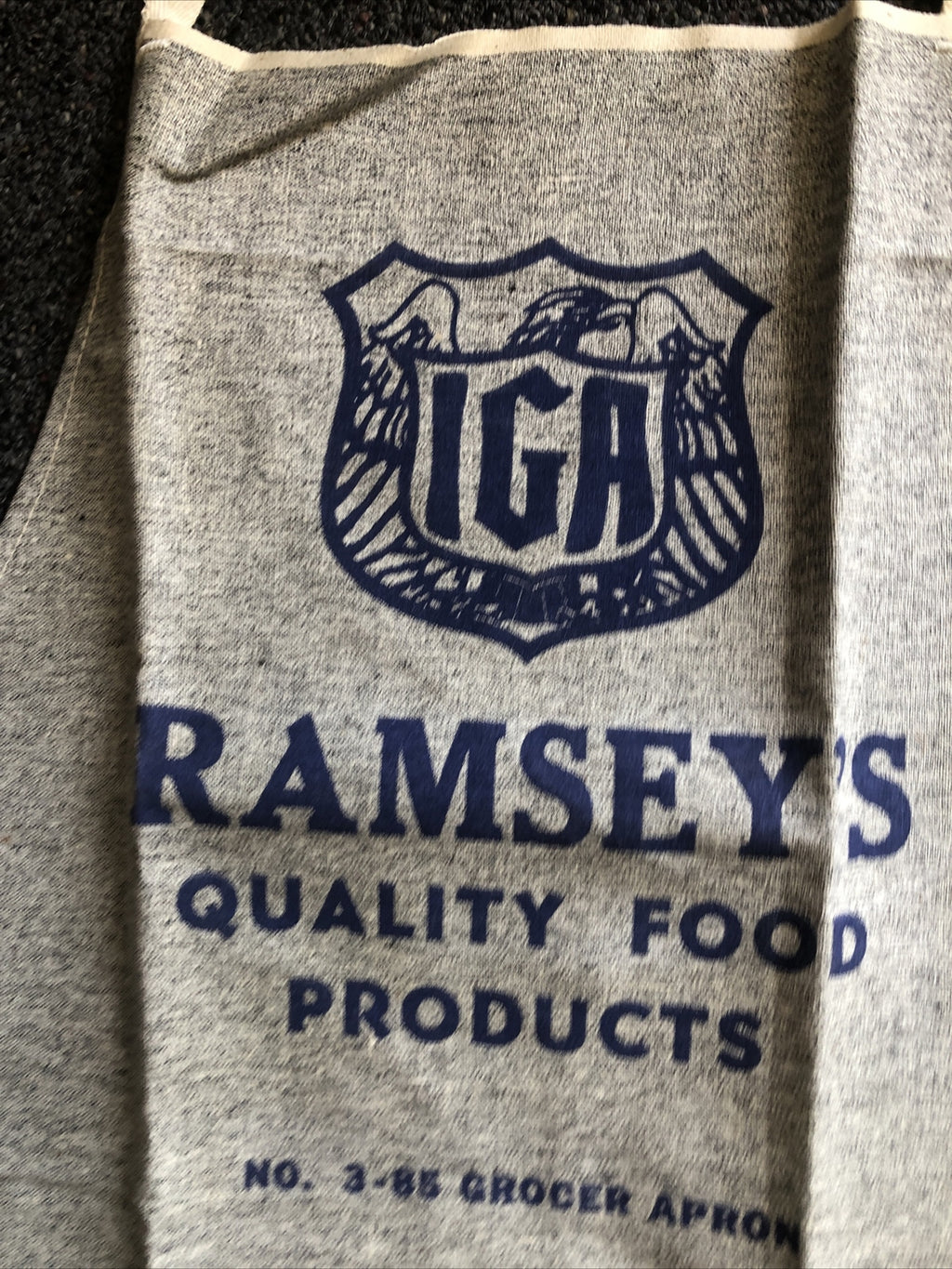 Vintage IGA Ramsey’s Quality Food Products Grocer Apron No.3-85 Advertising4