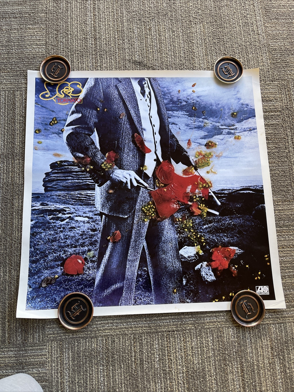 #167 1978 Yes Tormato Record Store Promo Poster 24 X 24” Original0