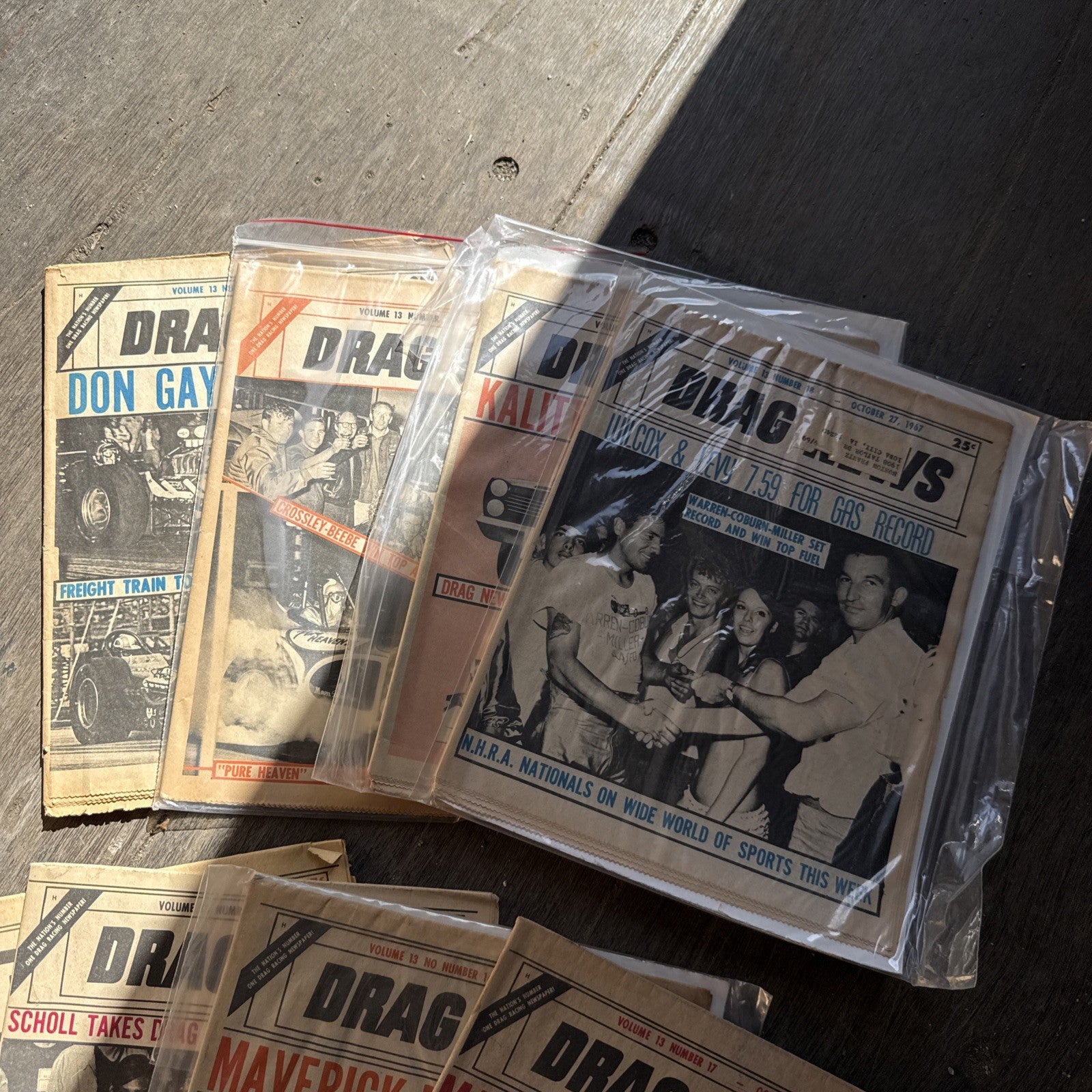 Vintage Drag News Magazine 1967 Volume 13 Drag Racing NHRA Don Garlits Lot3