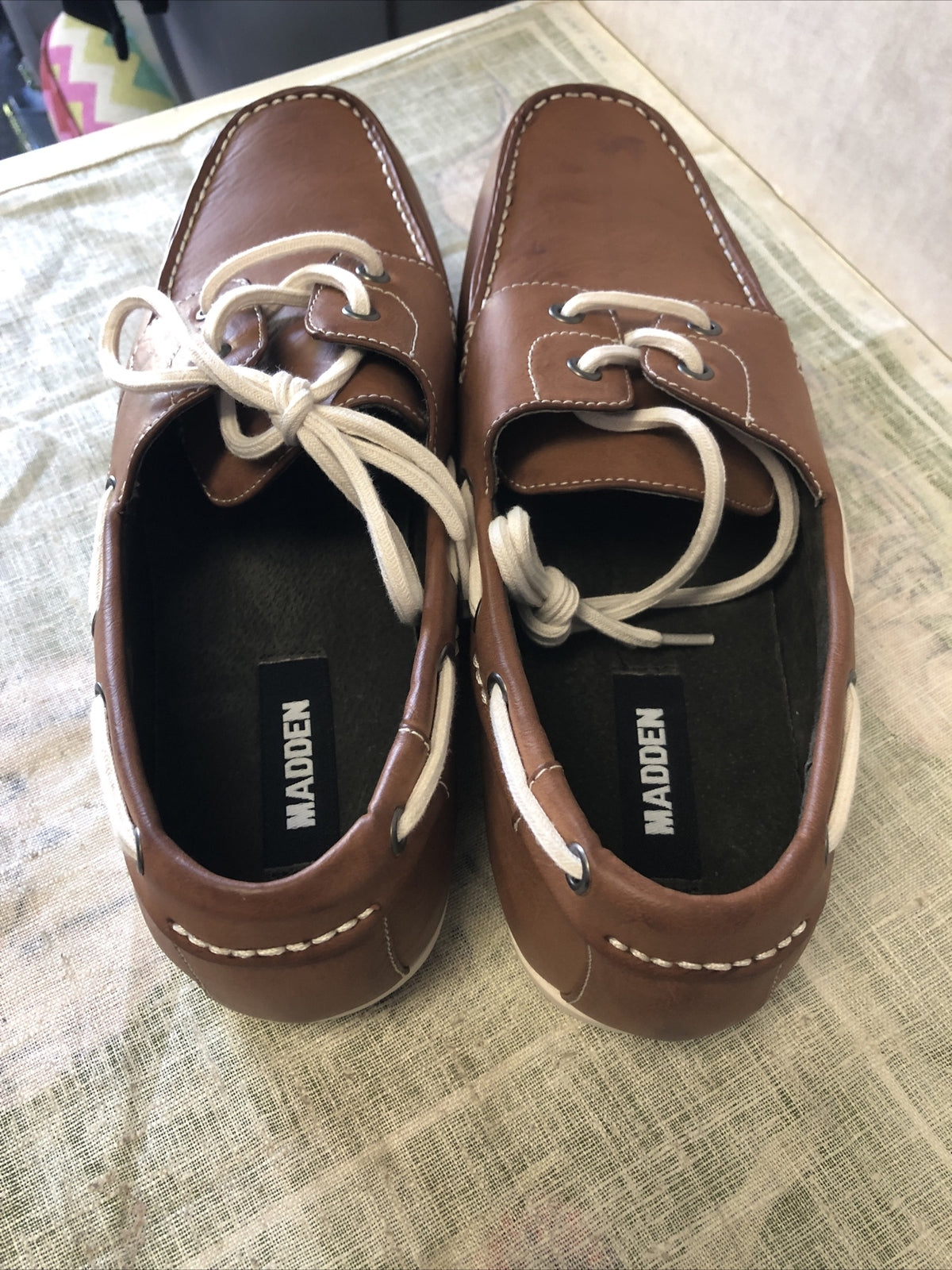 Steve Madden M-Geddy-748 Tan Boat Shoes Loafers Size 13D3