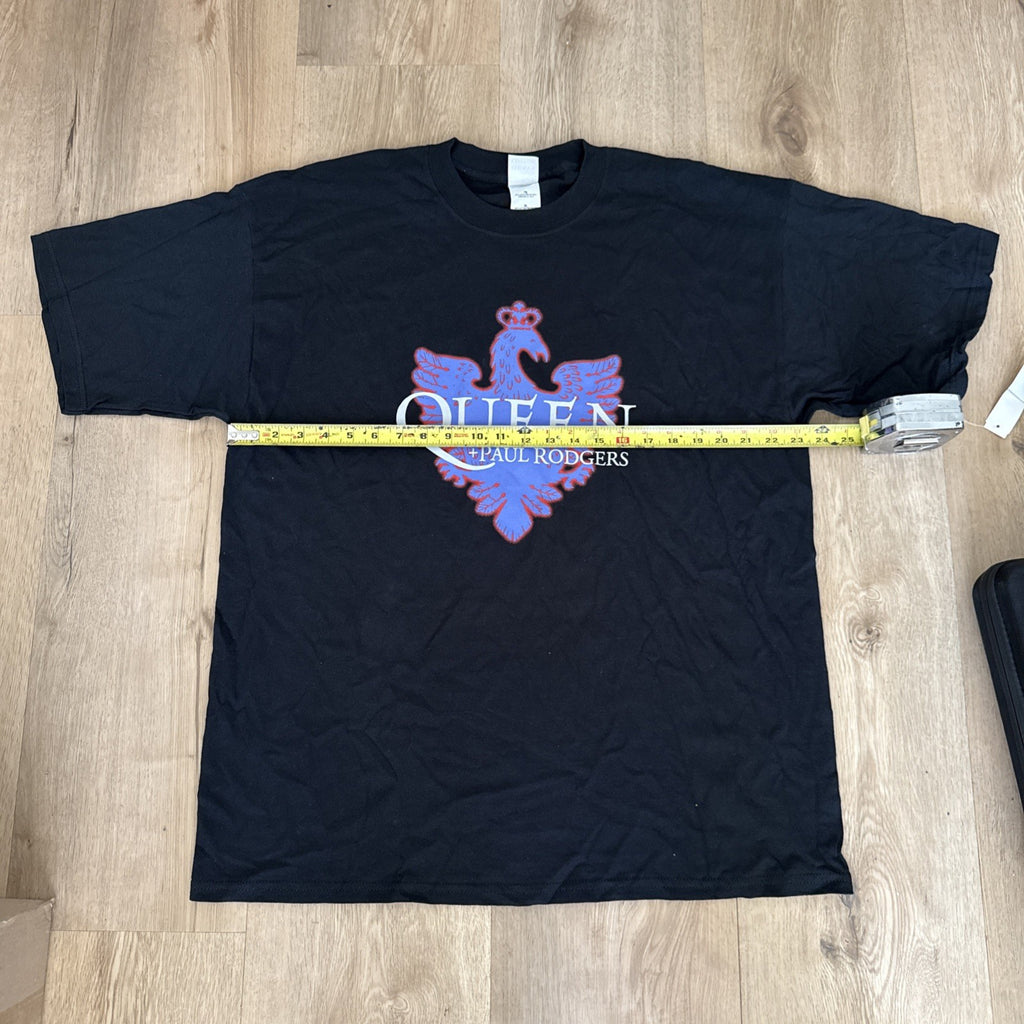 2005 Queen + Paul Rodgers Tour Shirt XL Rock Band Tee Gildan Black Vintage2