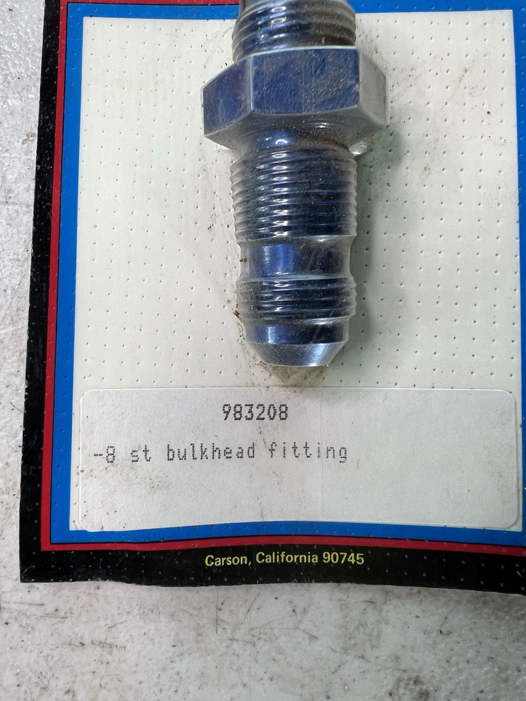 Earls Fitting Bulkhead Fitting Hose End Banjo -8 Straight Tube #9832081
