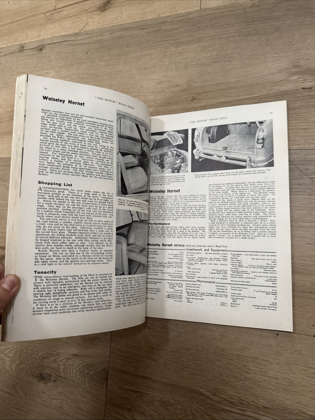 Vintage 1963 MOTOR ROAD TESTS MAGAZINE - 52 TESTS 250 ILLUSTRATIONS COVER3