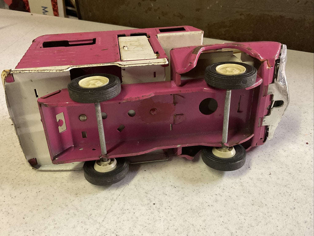 Vintage Tonka RV With Travel Trailer Camper Motor HomePressed Steel Truck5